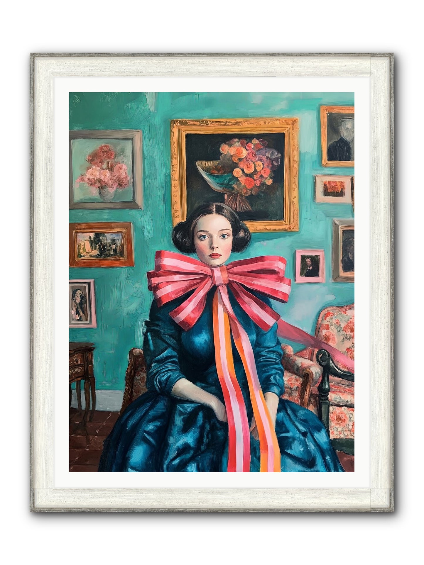 Notes From A Bow Enchantress Framed Print - Driftwood White 36x48