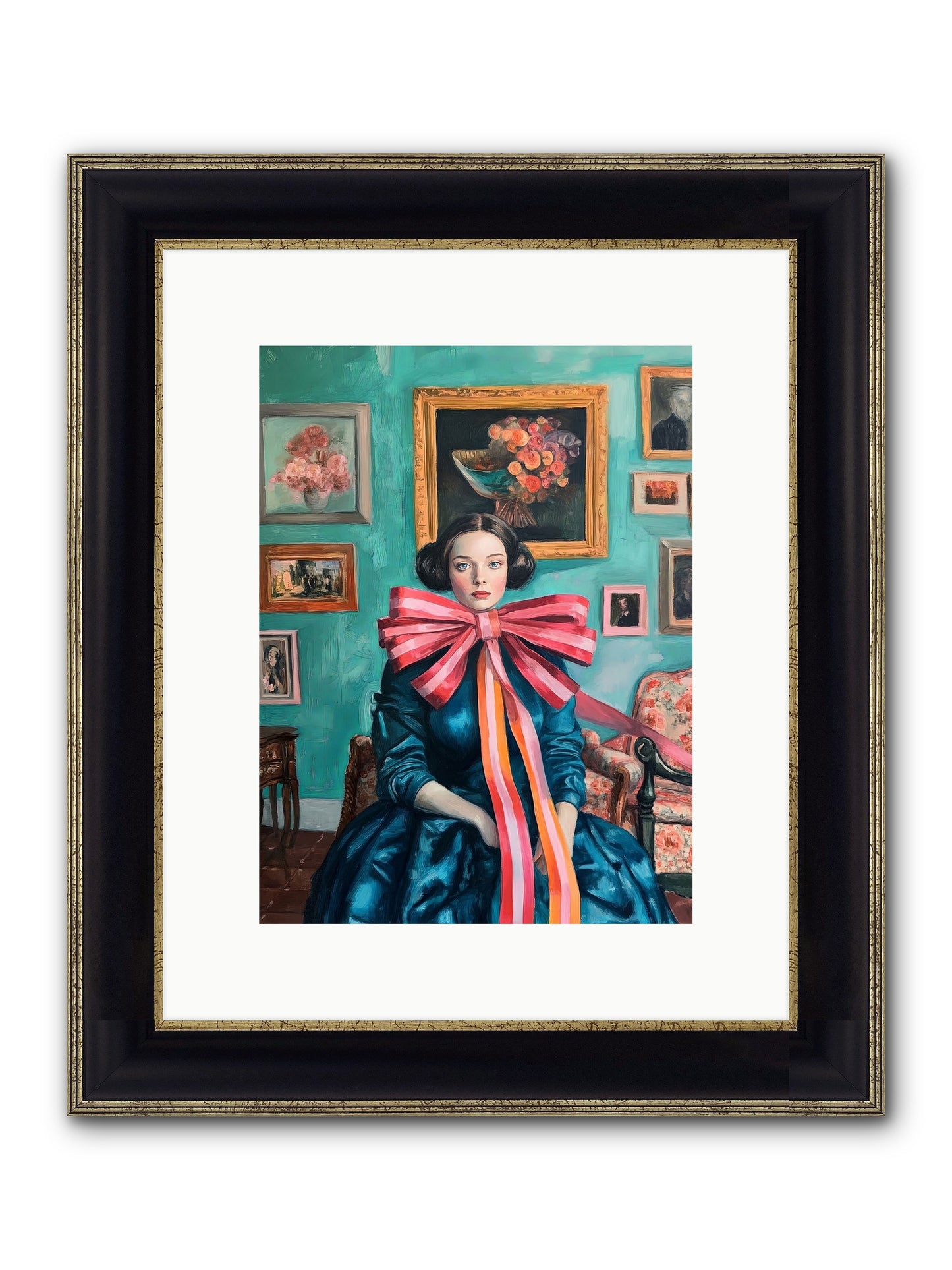 Notes From A Bow Enchantress Framed Print - Black & Gold 9x12