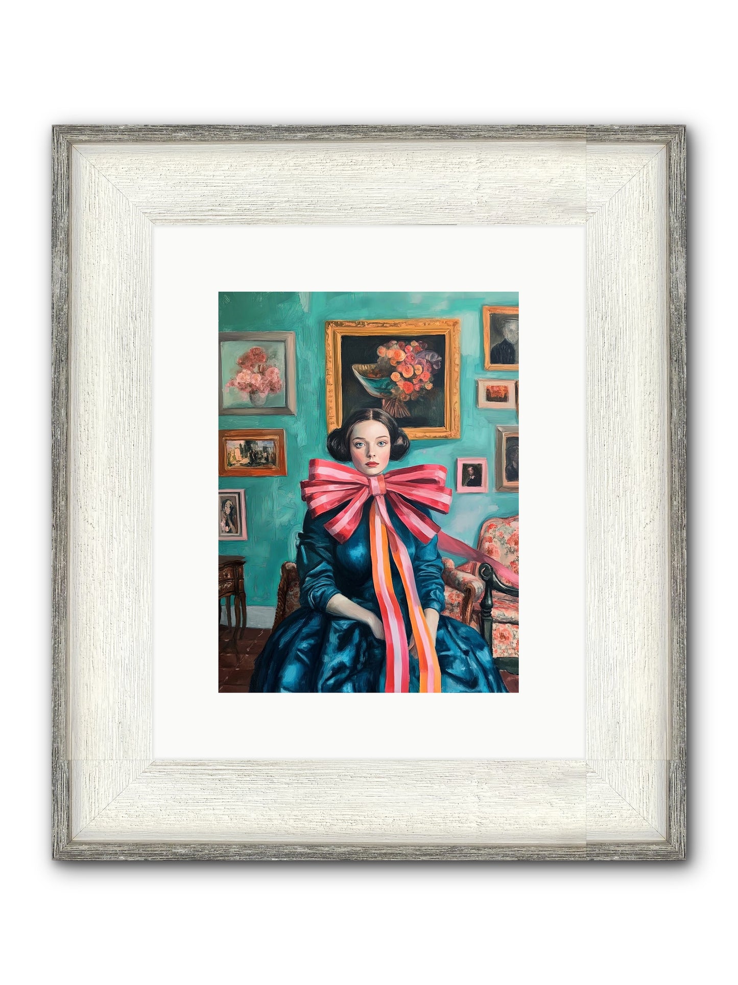 Notes From A Bow Enchantress Framed Print - Driftwood White 9x12