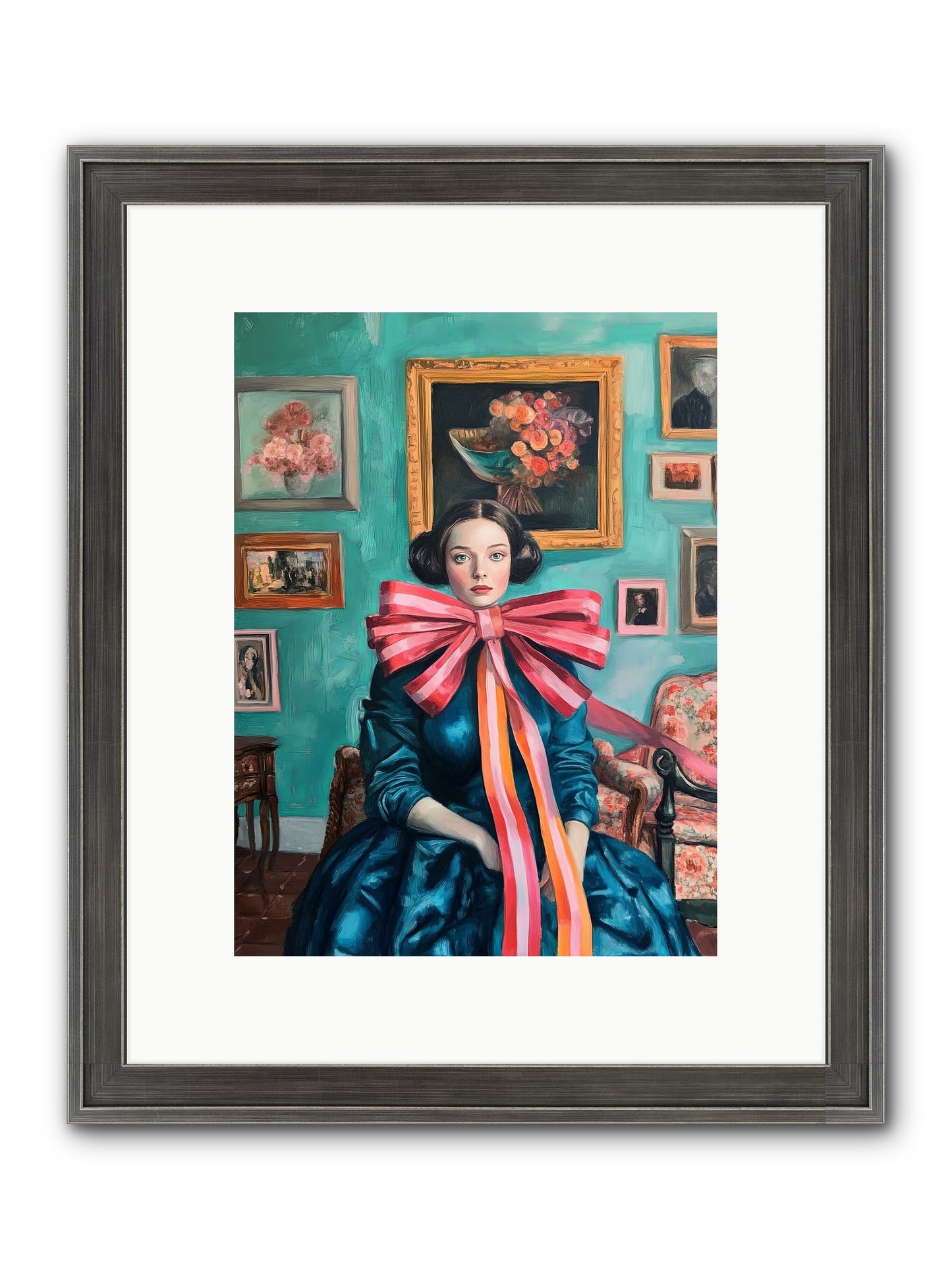 Notes From A Bow Enchantress Framed Print - Slimwoods Black/Silver 9x12