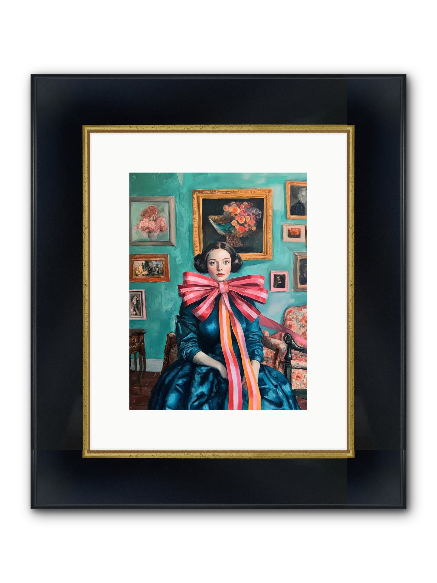 Notes From A Bow Enchantress Framed Print - Wide Black w/Gold 9x12
