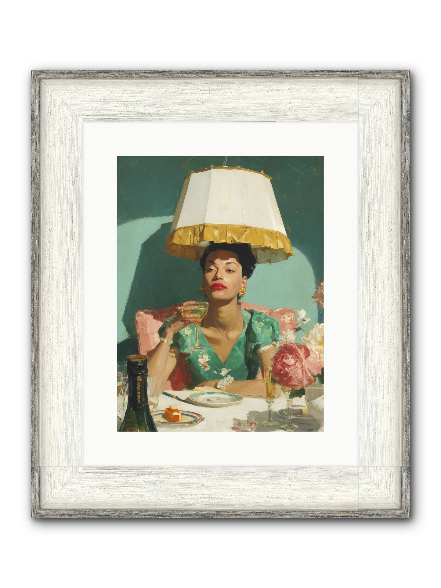Notes From The Attic Suite Framed Print - Driftwood White 12x16