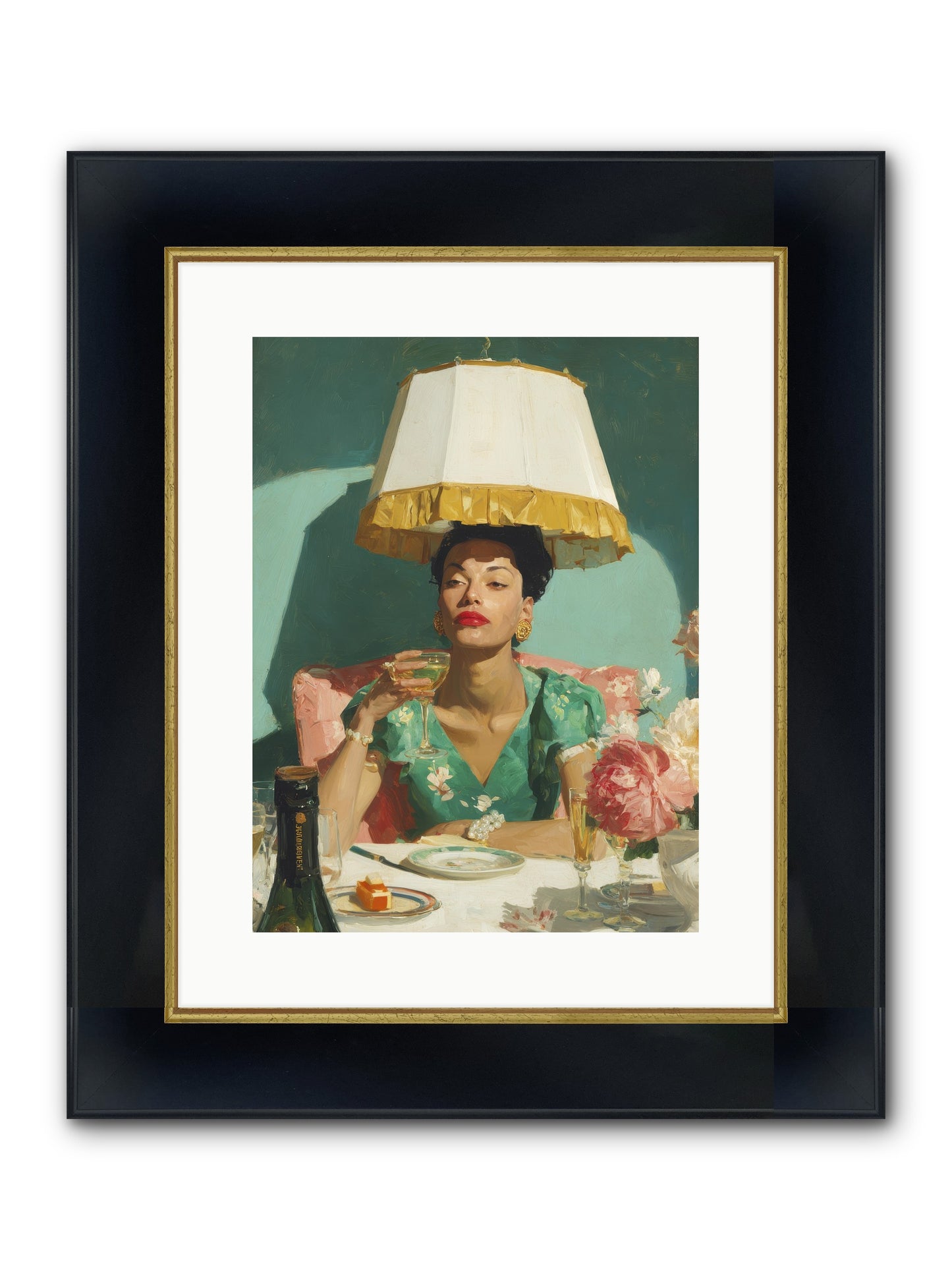 Notes From The Attic Suite Framed Print - Wide Black w/Gold 12x16