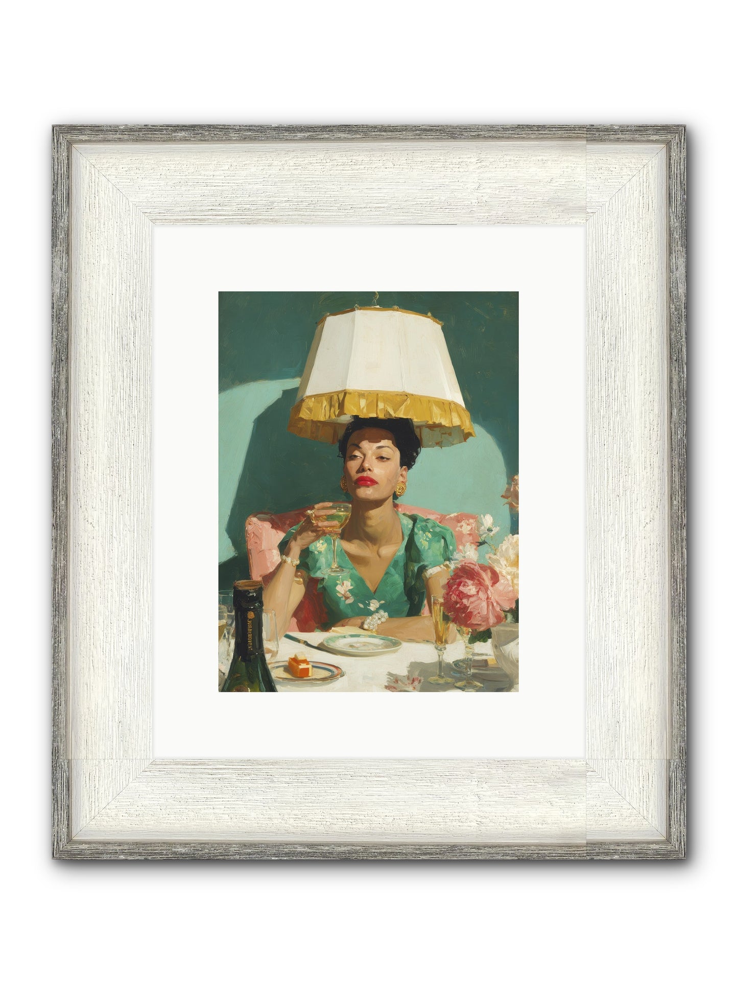Notes From The Attic Suite Framed Print - Driftwood White 9x12