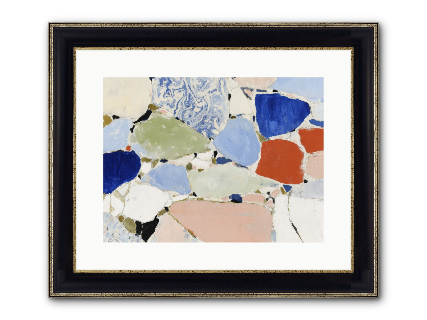 Numinous Framed Print - Black & Gold 16x12