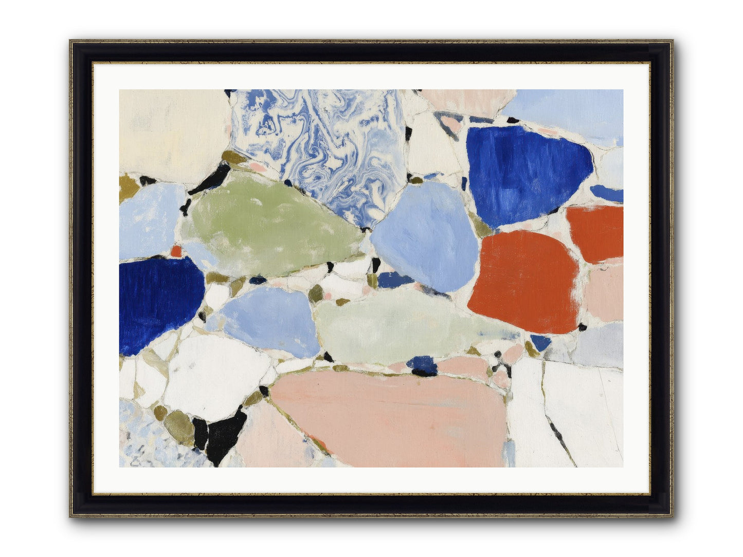 Numinous Framed Print - Black & Gold 40x30