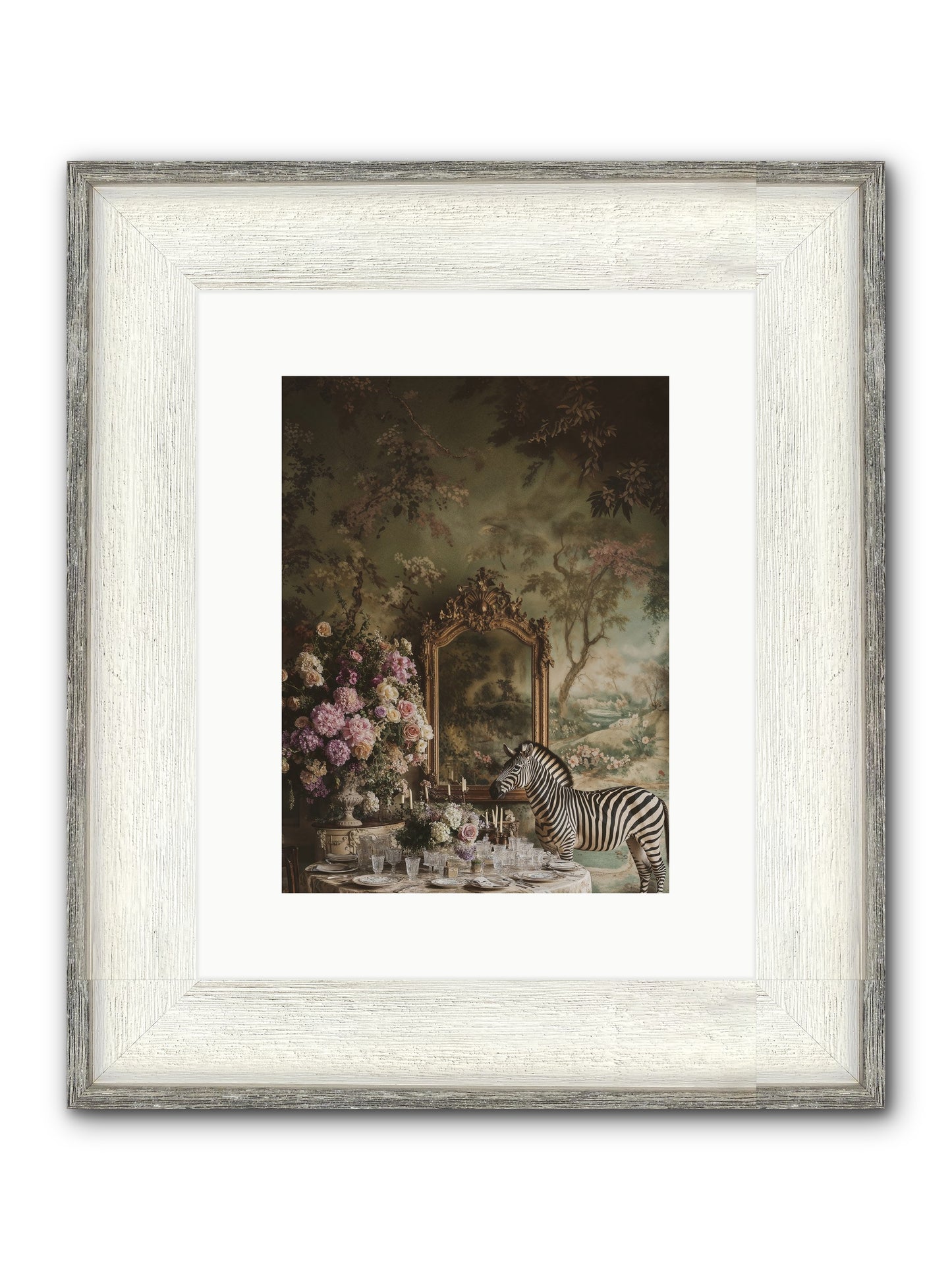 Oberon's Feast Framed Print - Driftwood White 9x12