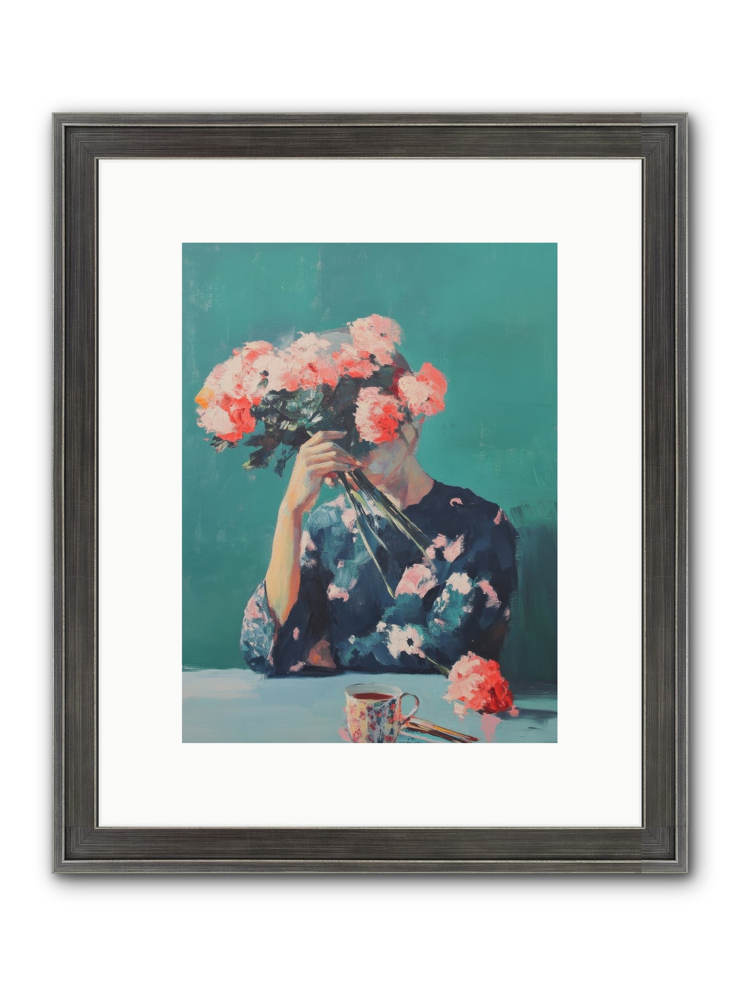 Obscured Affections Framed Print - Slimwoods Black/Silver 9x12