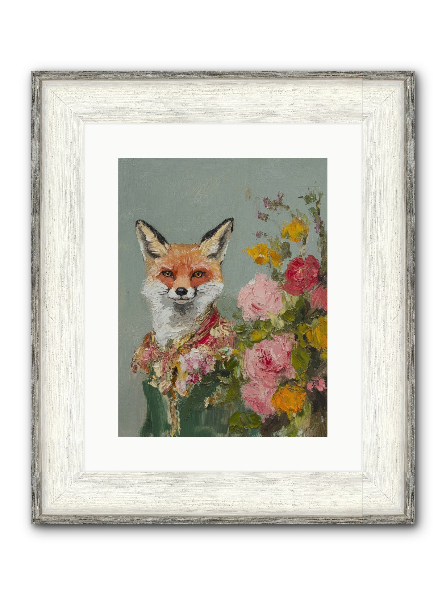 Obscured Paradise Framed Print - Driftwood White 12x16