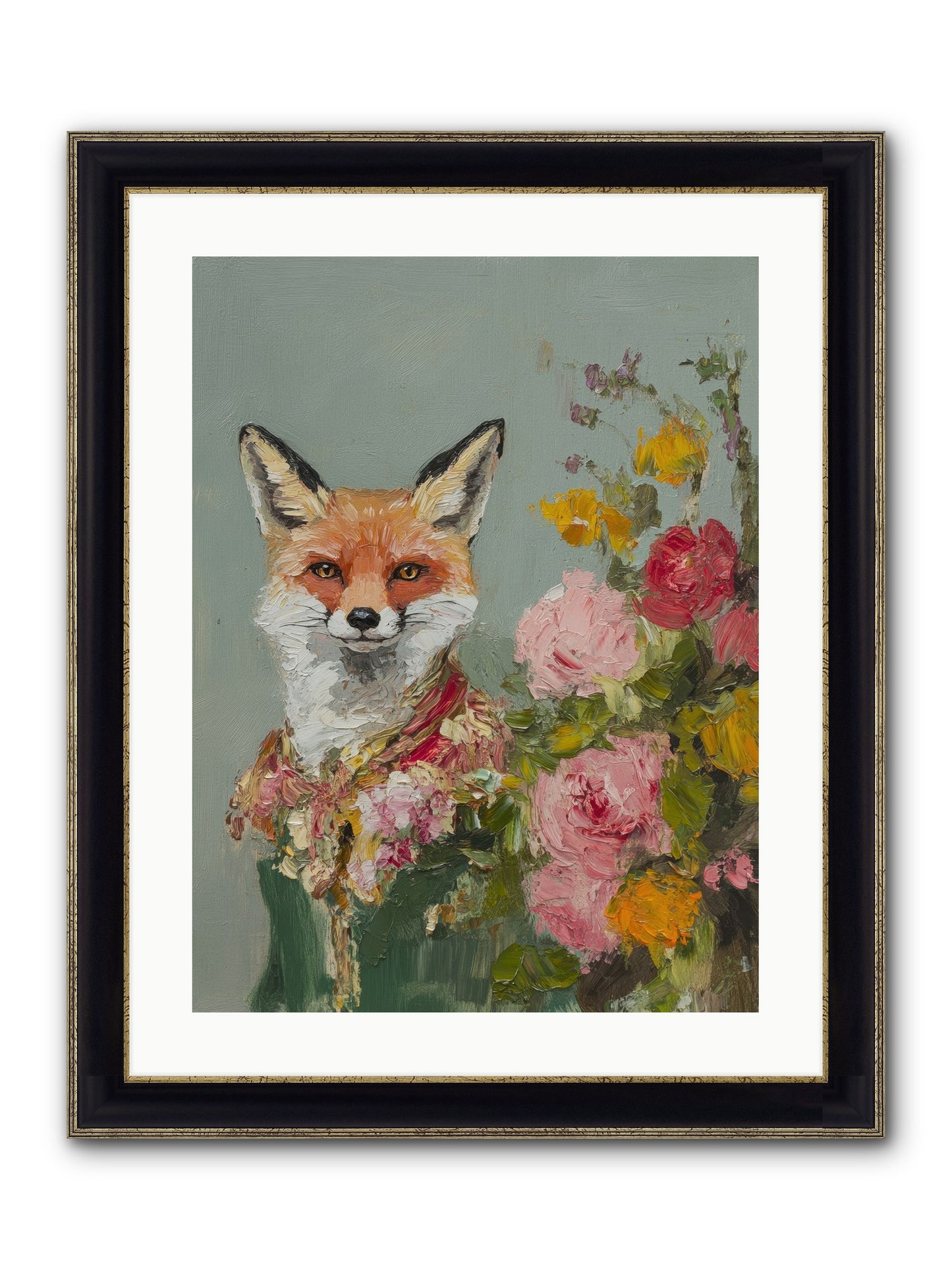 Obscured Paradise Framed Print - Black & Gold 18x24