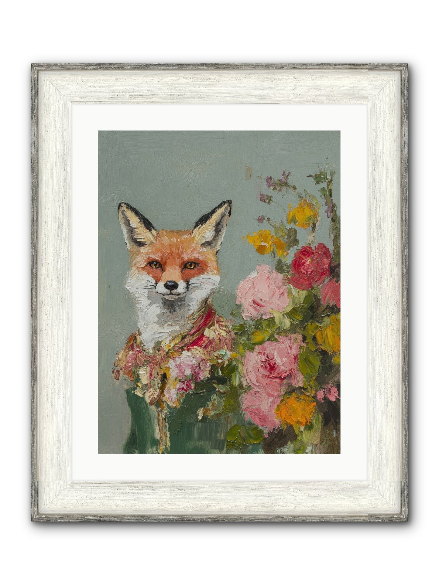 Obscured Paradise Framed Print - Driftwood White 18x24