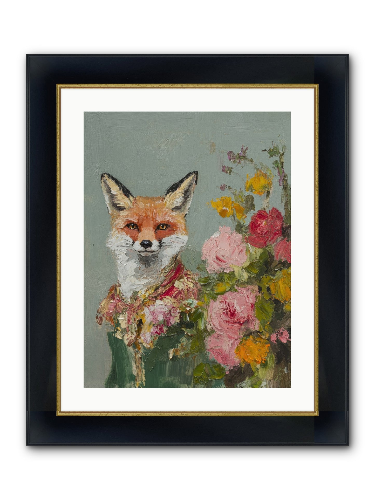 Obscured Paradise Framed Print - Wide Black w/Gold 18x24