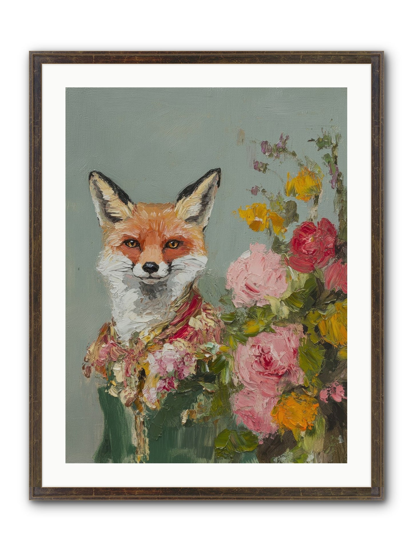 Obscured Paradise Framed Print - Slimwoods Black/Gold 24x32