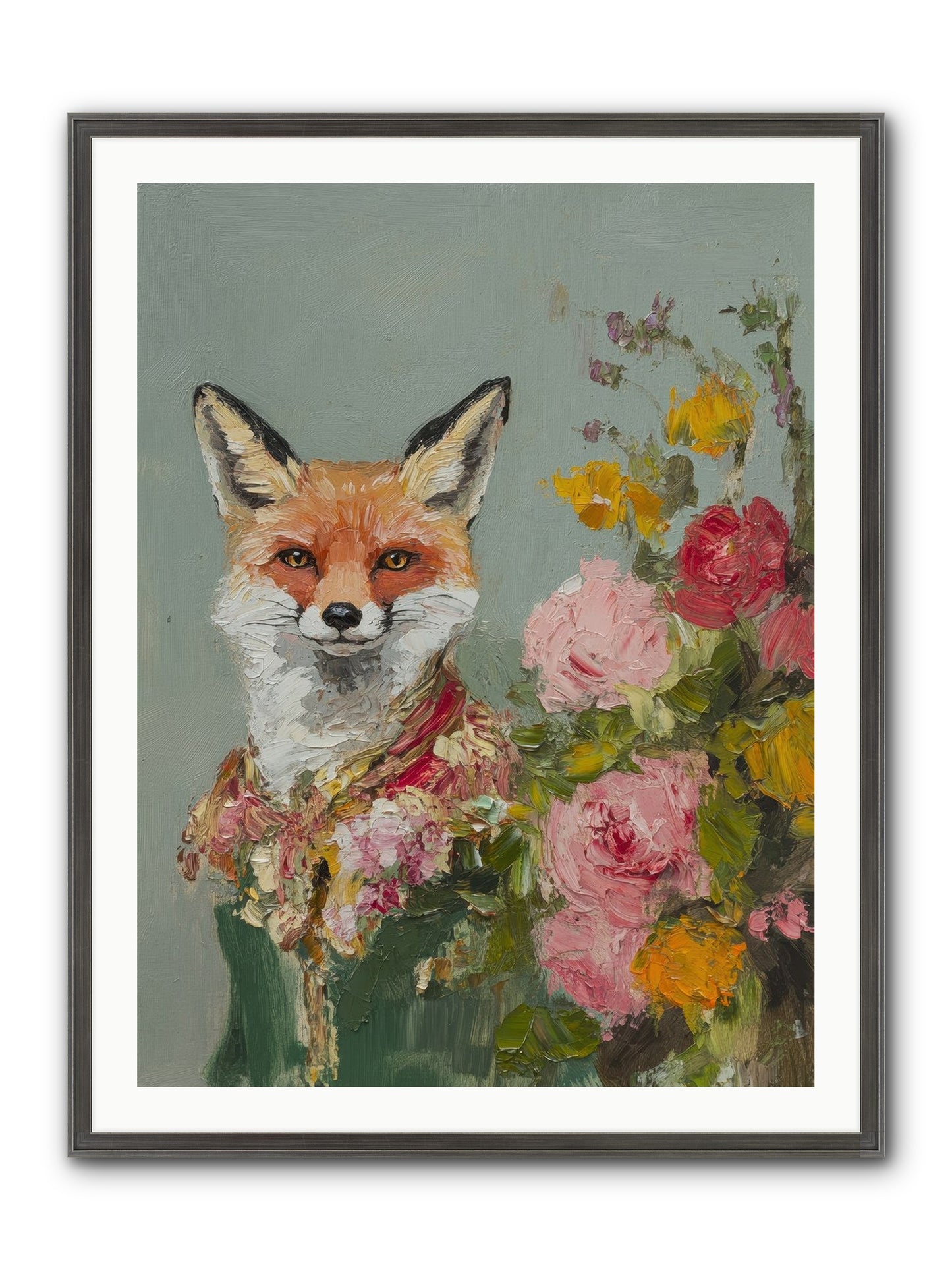 Obscured Paradise Framed Print - Slimwoods Black/Silver 30x40