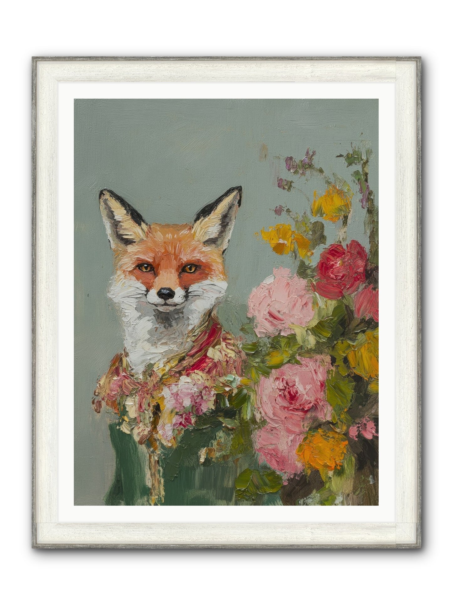 Obscured Paradise Framed Print - Driftwood White 36x48