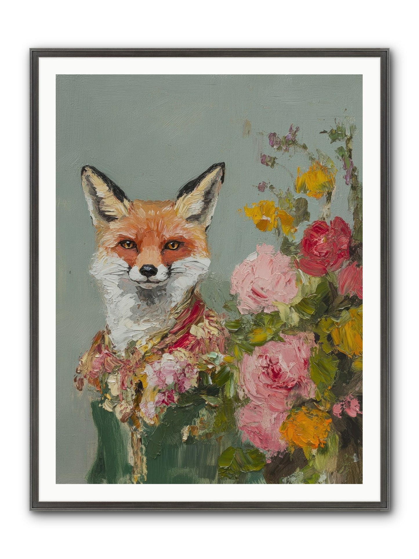 Obscured Paradise Framed Print - Slimwoods Black/Silver 36x48