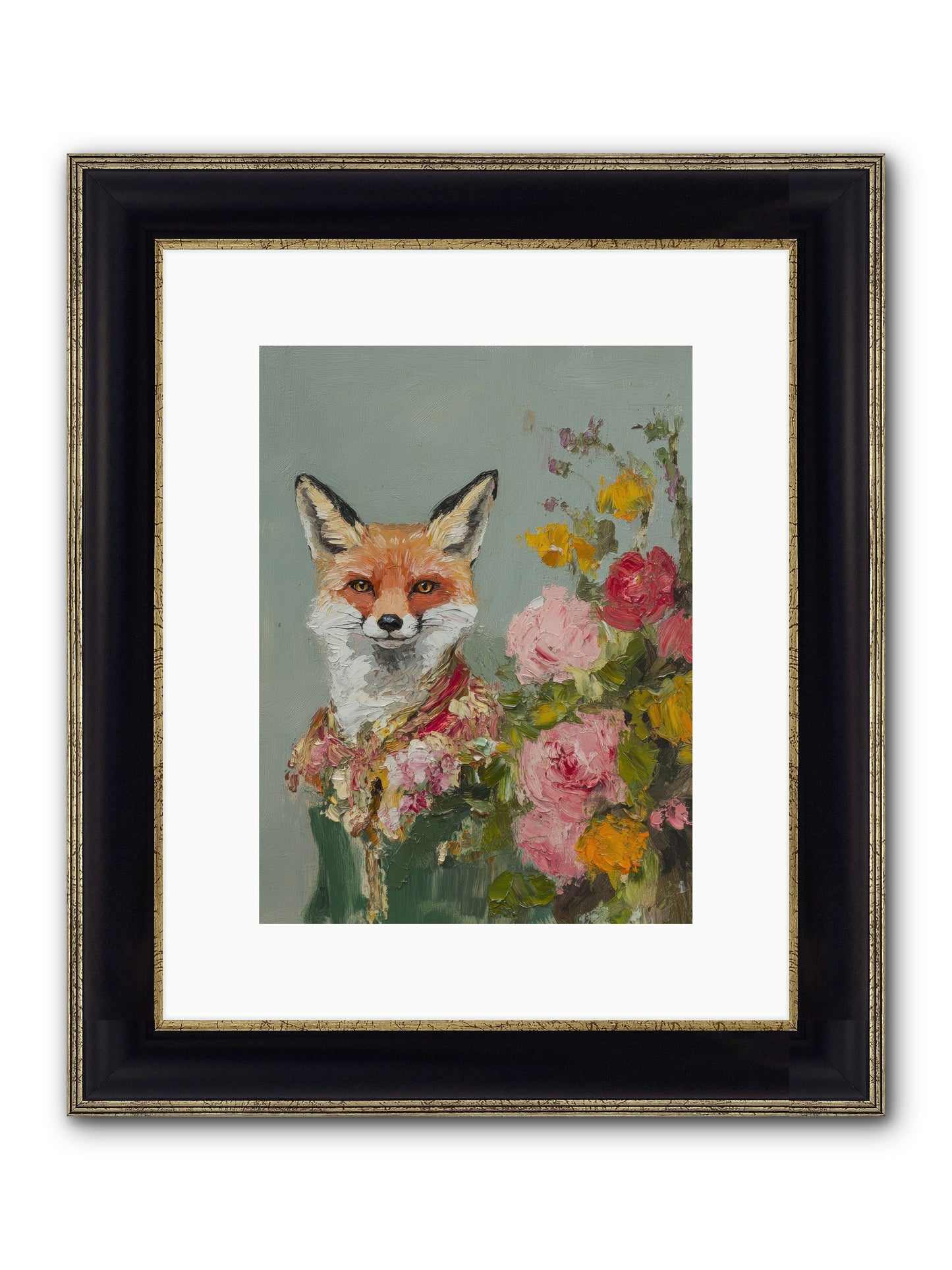 Obscured Paradise Framed Print - Black & Gold 9x12