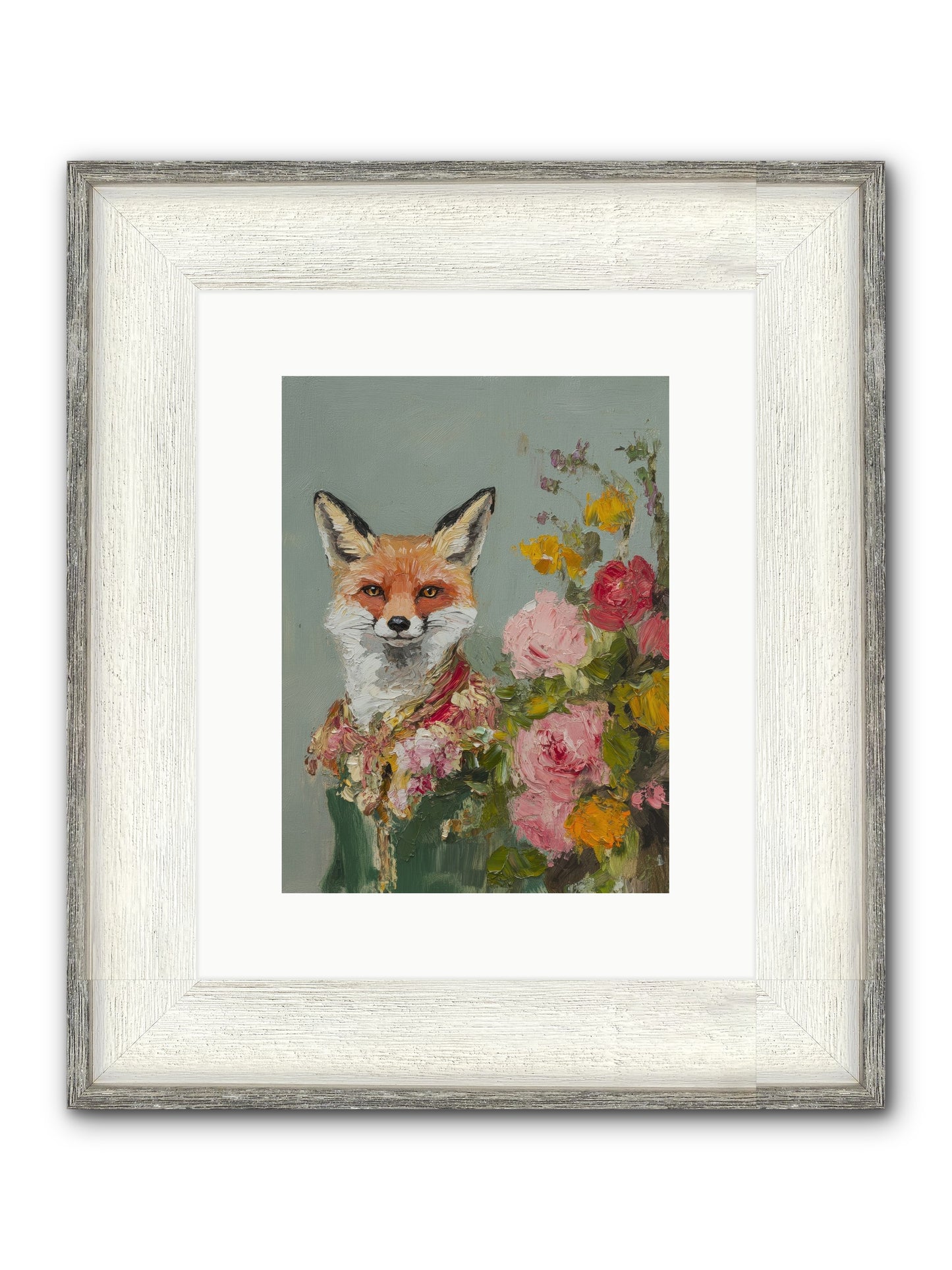 Obscured Paradise Framed Print - Driftwood White 9x12