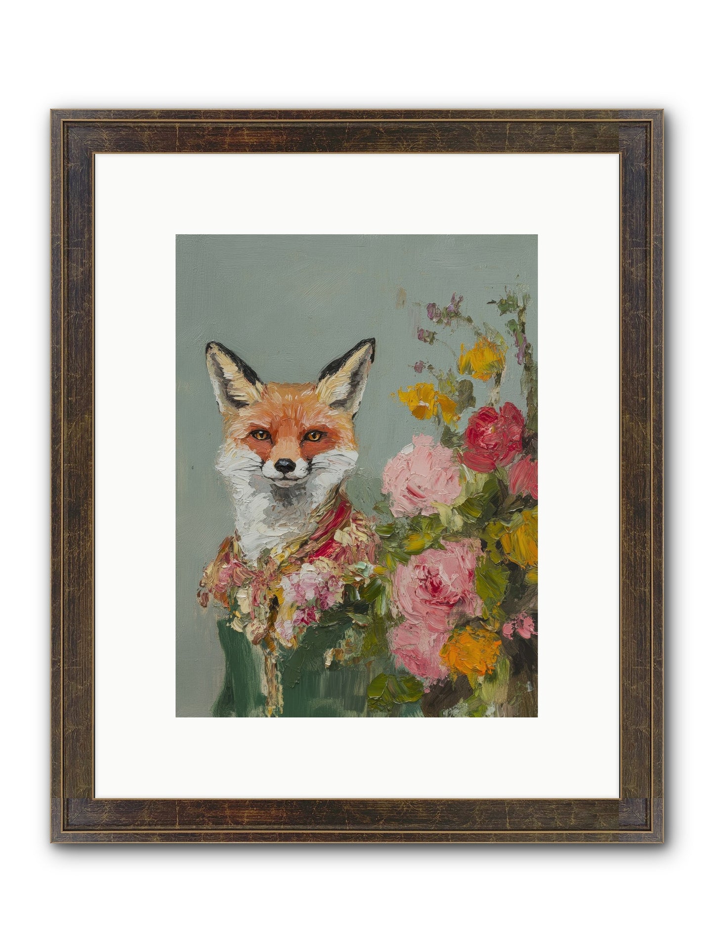 Obscured Paradise Framed Print - Slimwoods Black/Gold 9x12