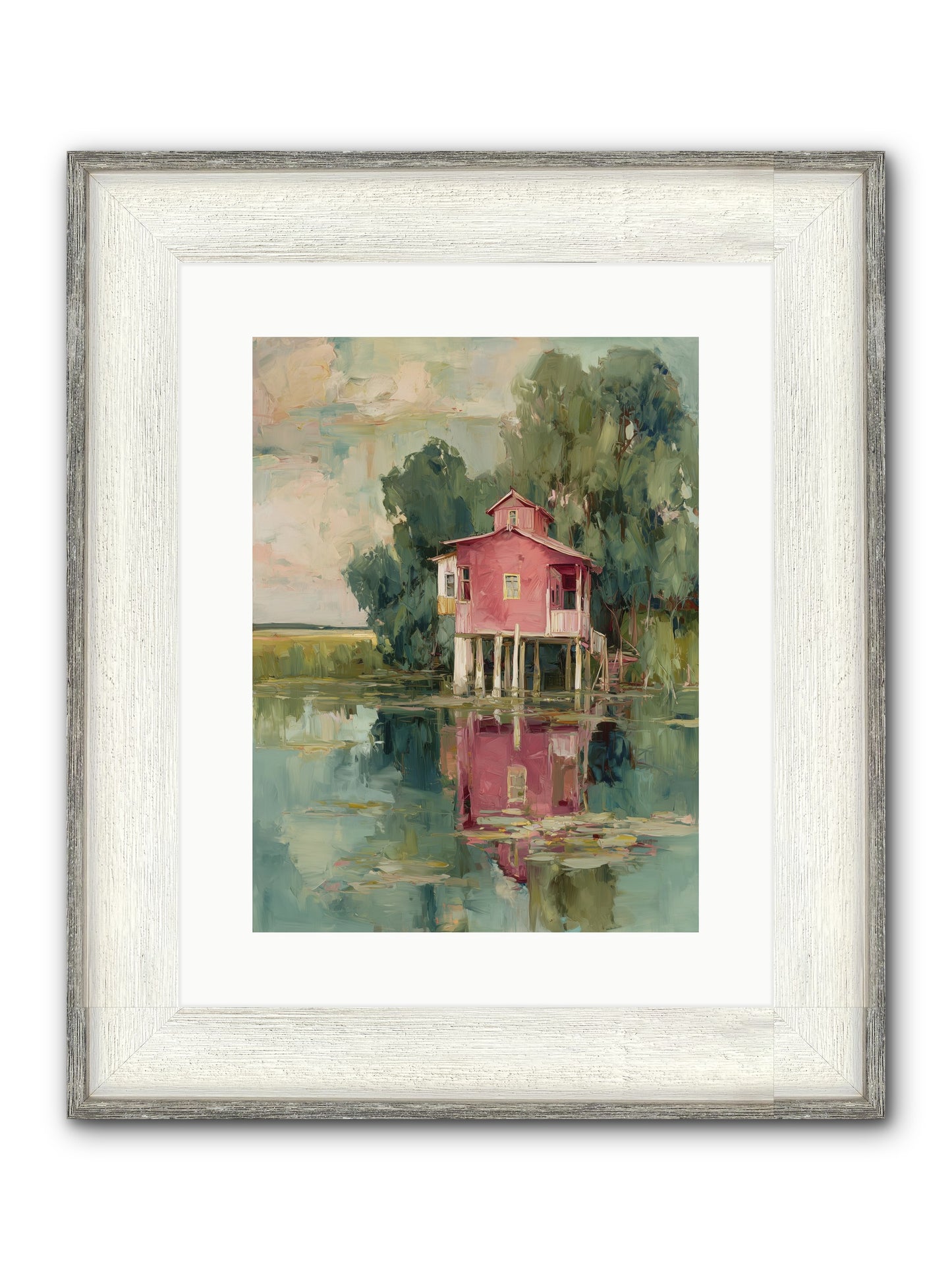 Observatory Of Wonder Framed Print - Driftwood White 12x16