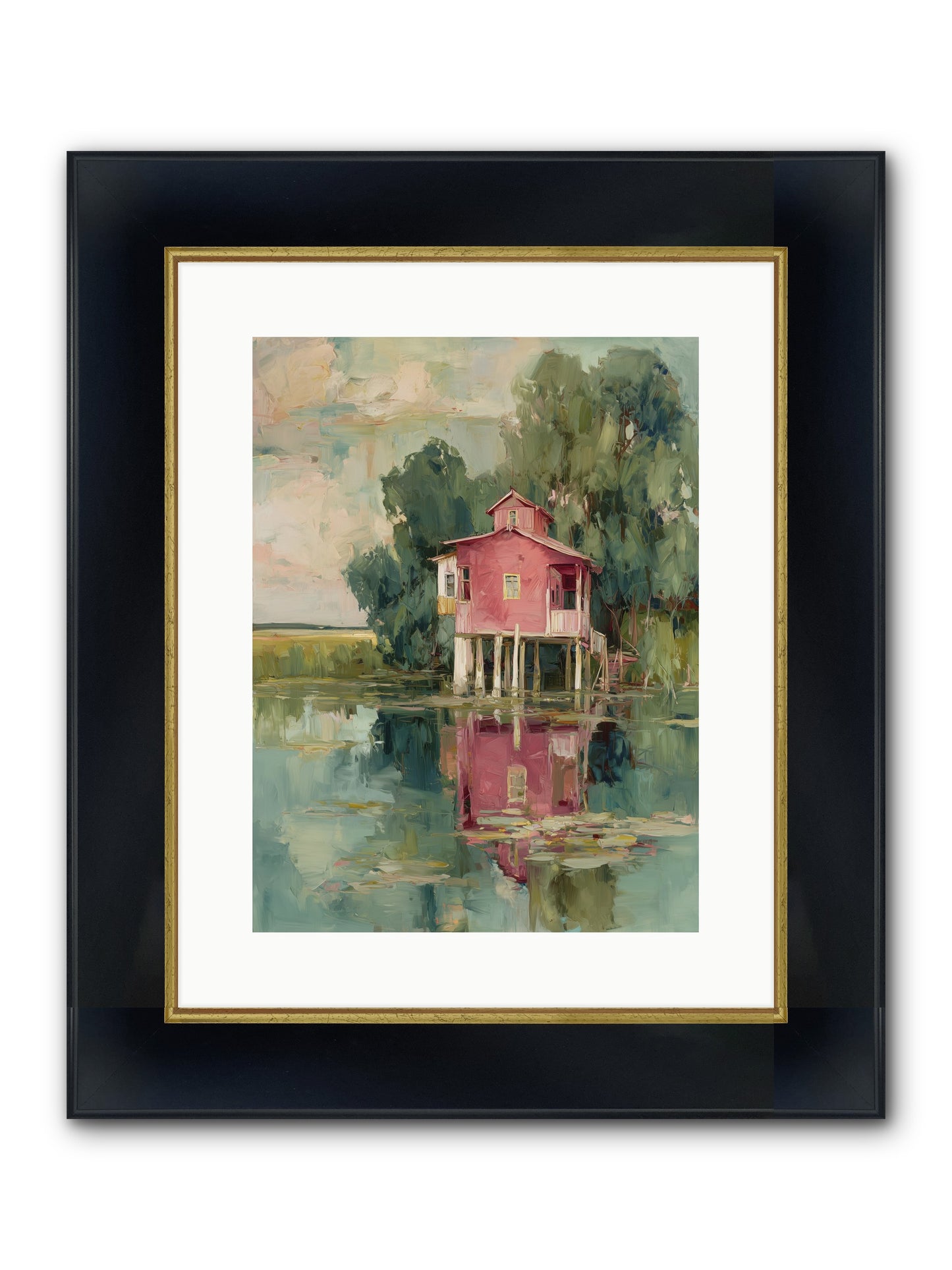 Observatory Of Wonder Framed Print - Wide Black w/Gold 12x16
