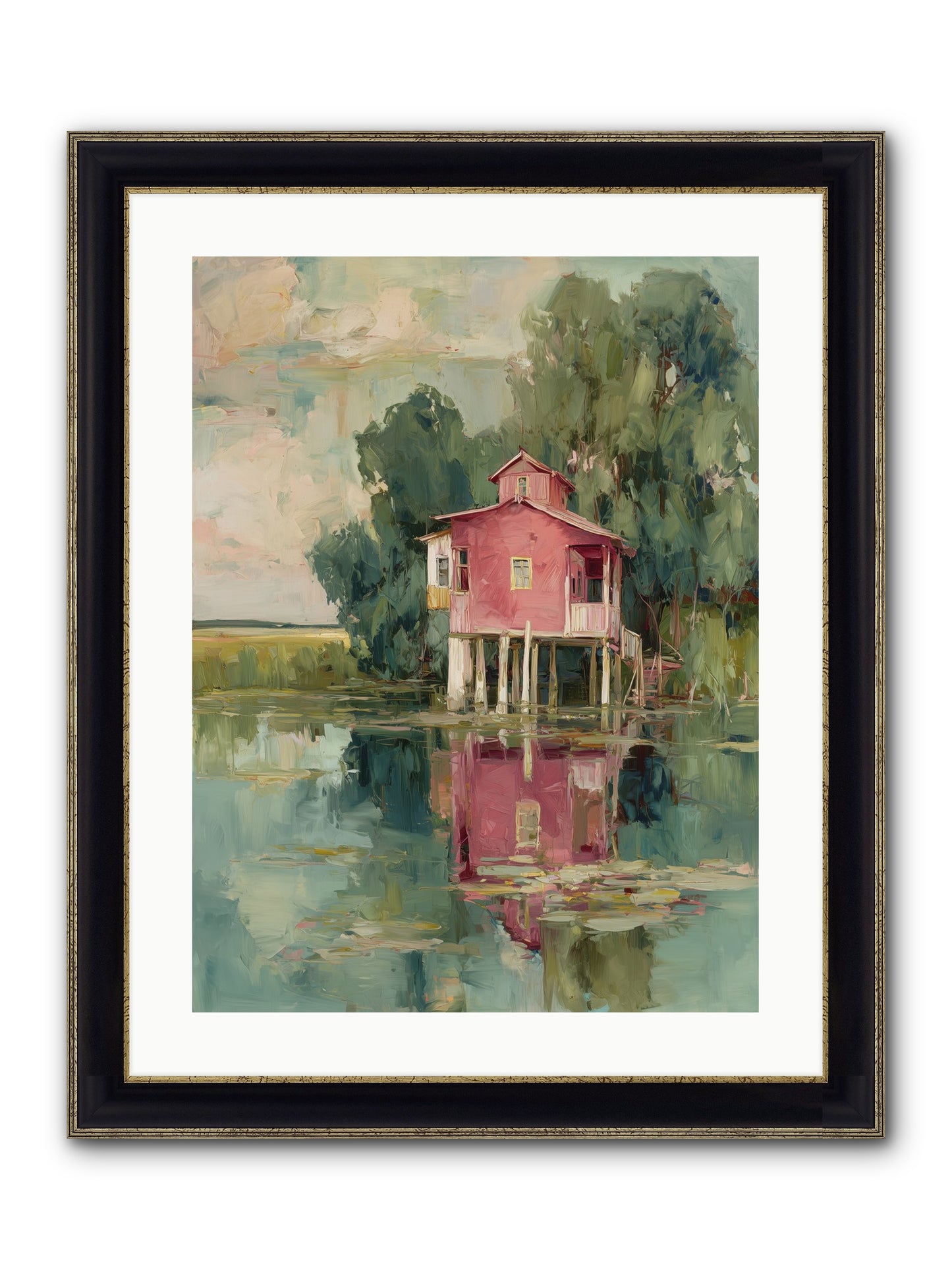 Observatory Of Wonder Framed Print - Black & Gold 18x24