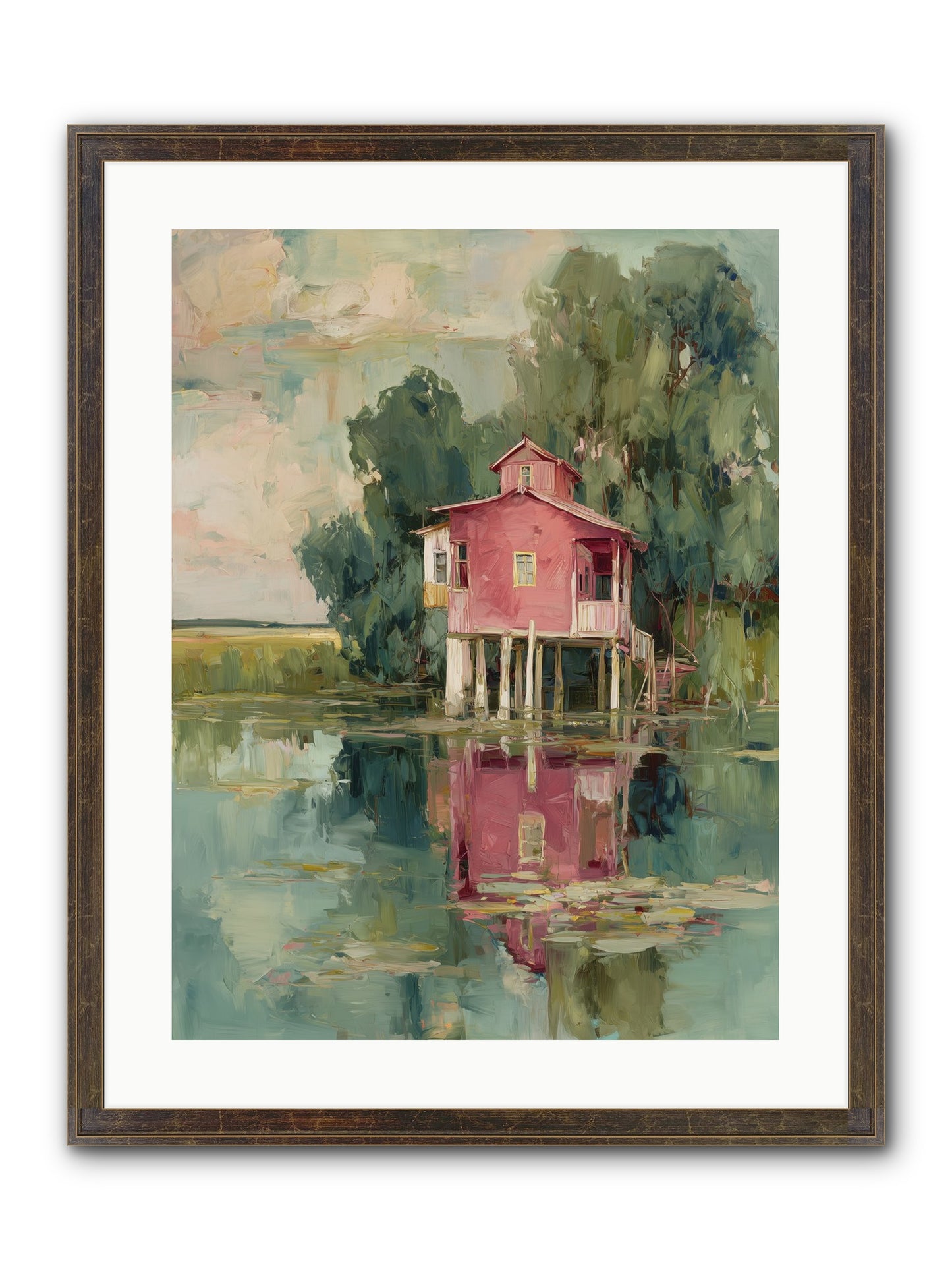Observatory Of Wonder Framed Print - Slimwoods Black/Gold 18x24