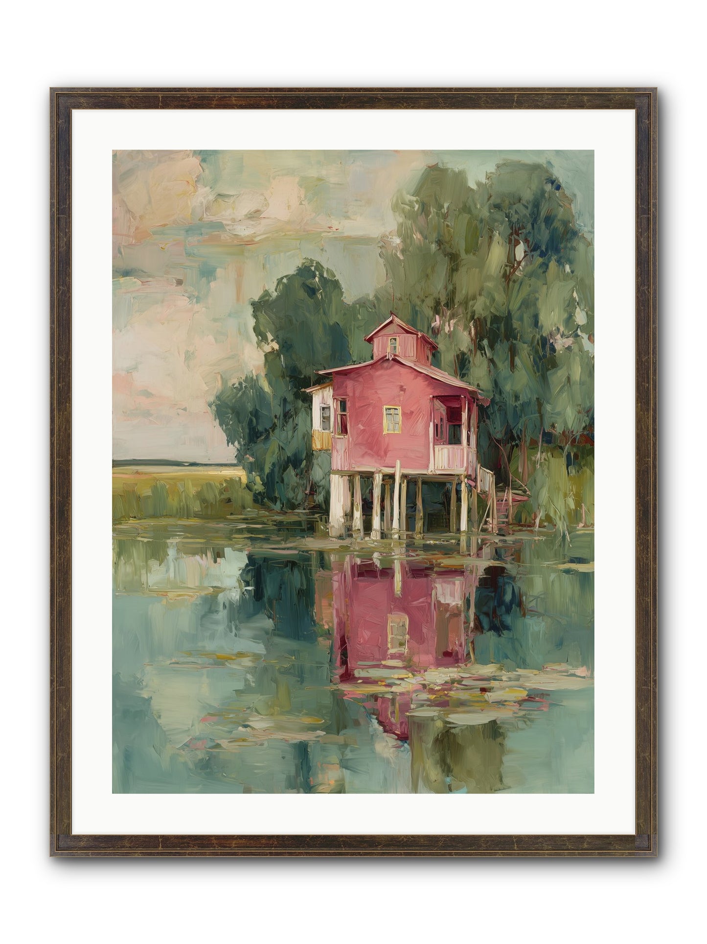 Observatory Of Wonder Framed Print - Slimwoods Black/Gold 24x32