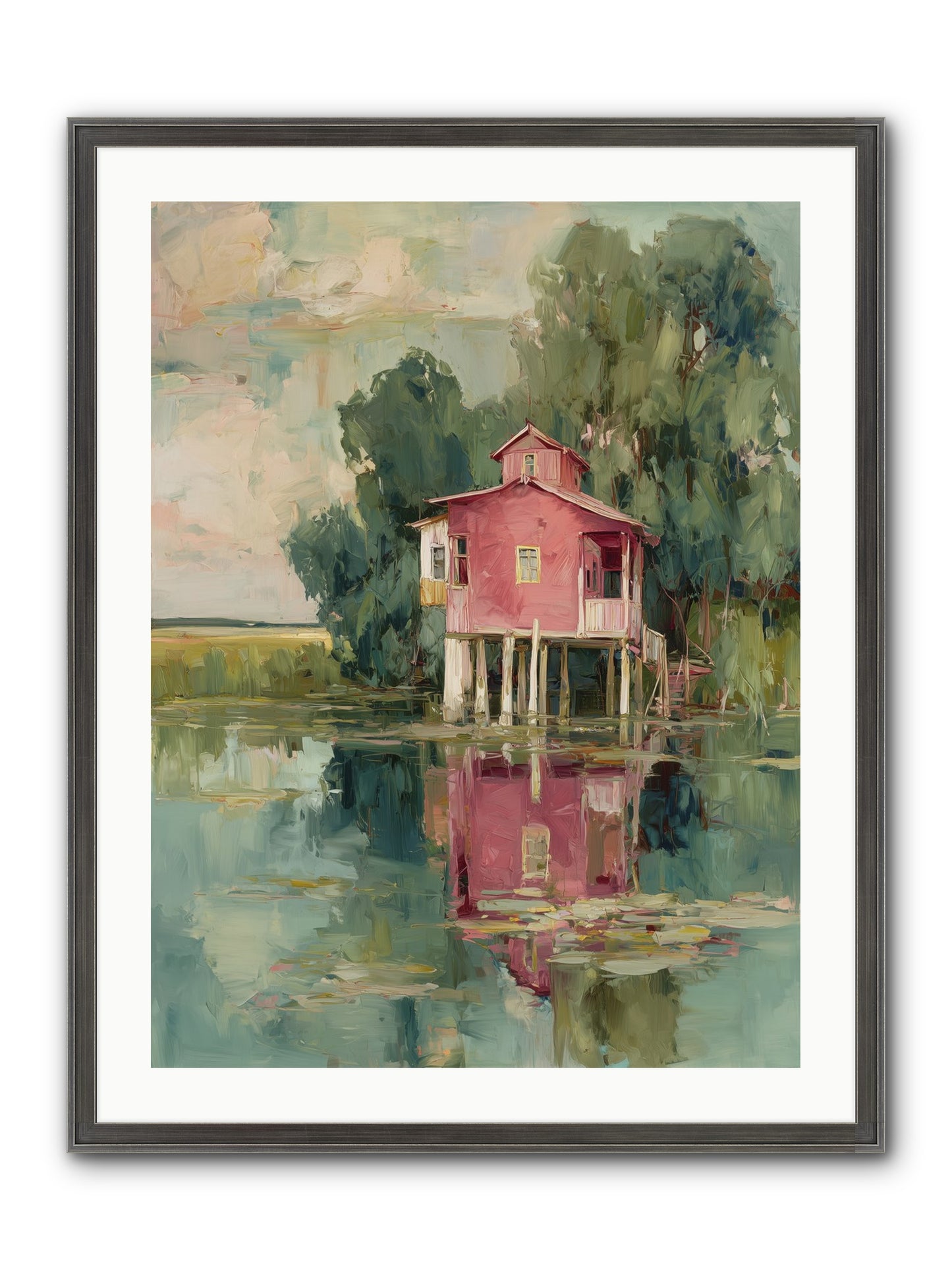 Observatory Of Wonder Framed Print - Slimwoods Black/Silver 24x32