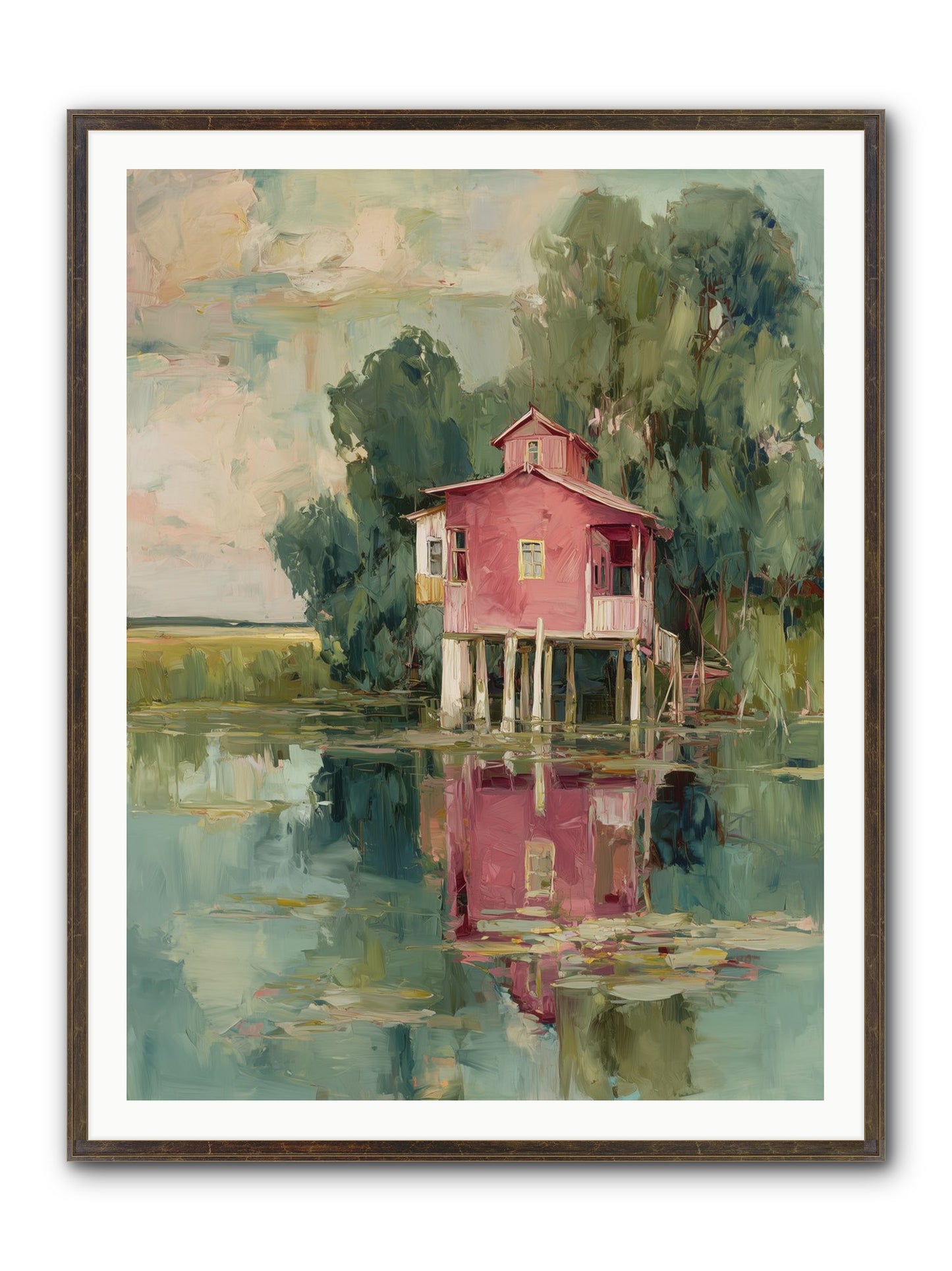 Observatory Of Wonder Framed Print - Slimwoods Black/Gold 36x48