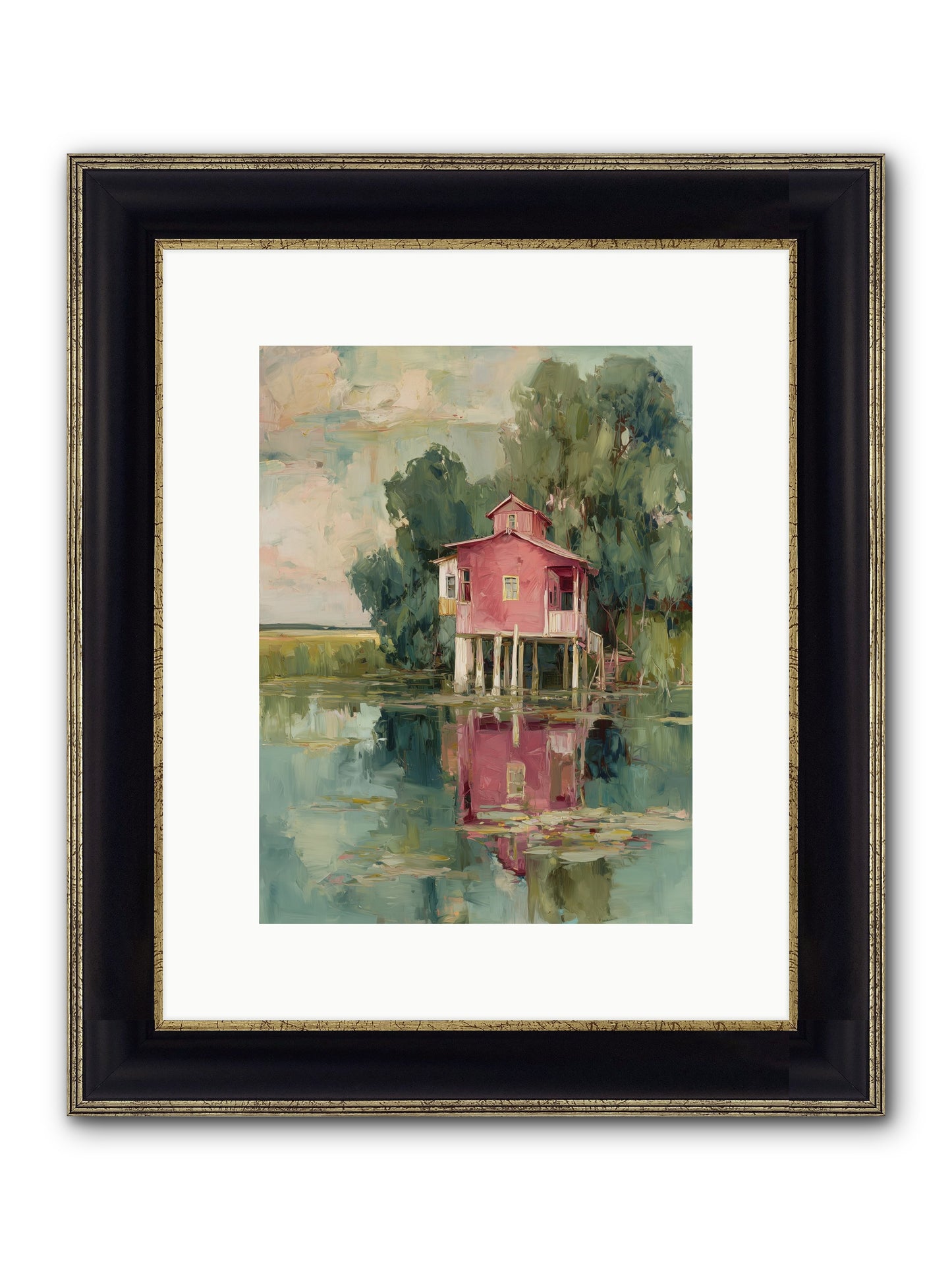 Observatory Of Wonder Framed Print - Black & Gold 9x12