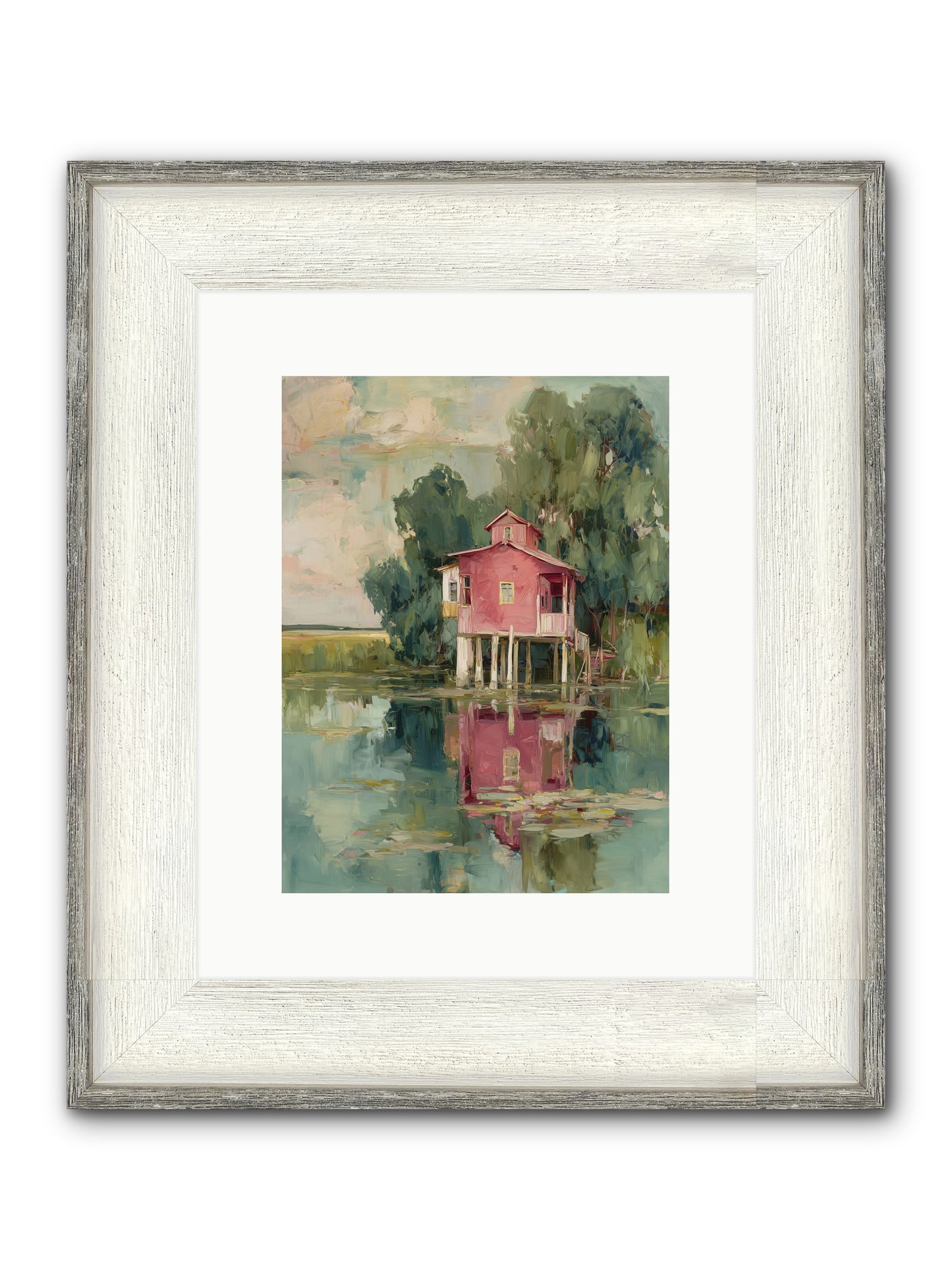 Observatory Of Wonder Framed Print - Driftwood White 9x12