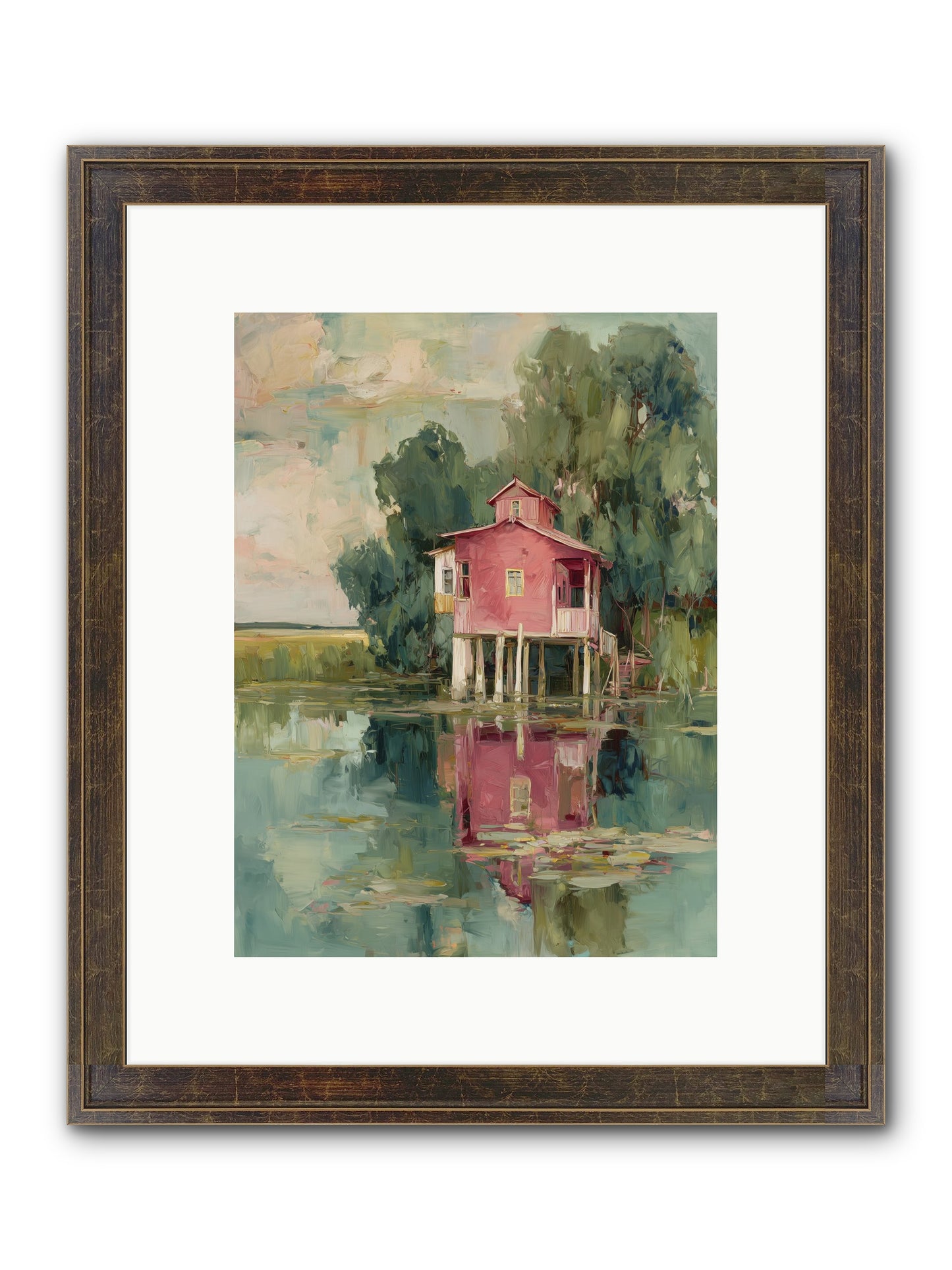 Observatory Of Wonder Framed Print - Slimwoods Black/Gold 9x12