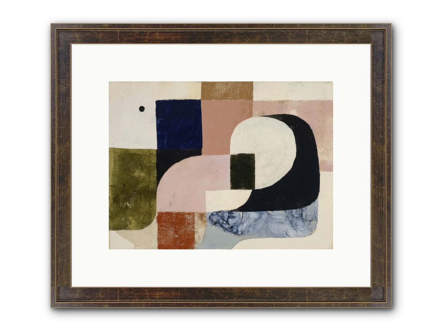 Obsidian Quest No.2 Framed Print - Slimwoods Black/Gold 12x9