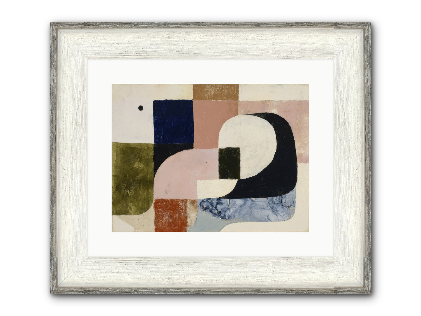 Obsidian Quest No.2 Framed Print - Driftwood White 16x12