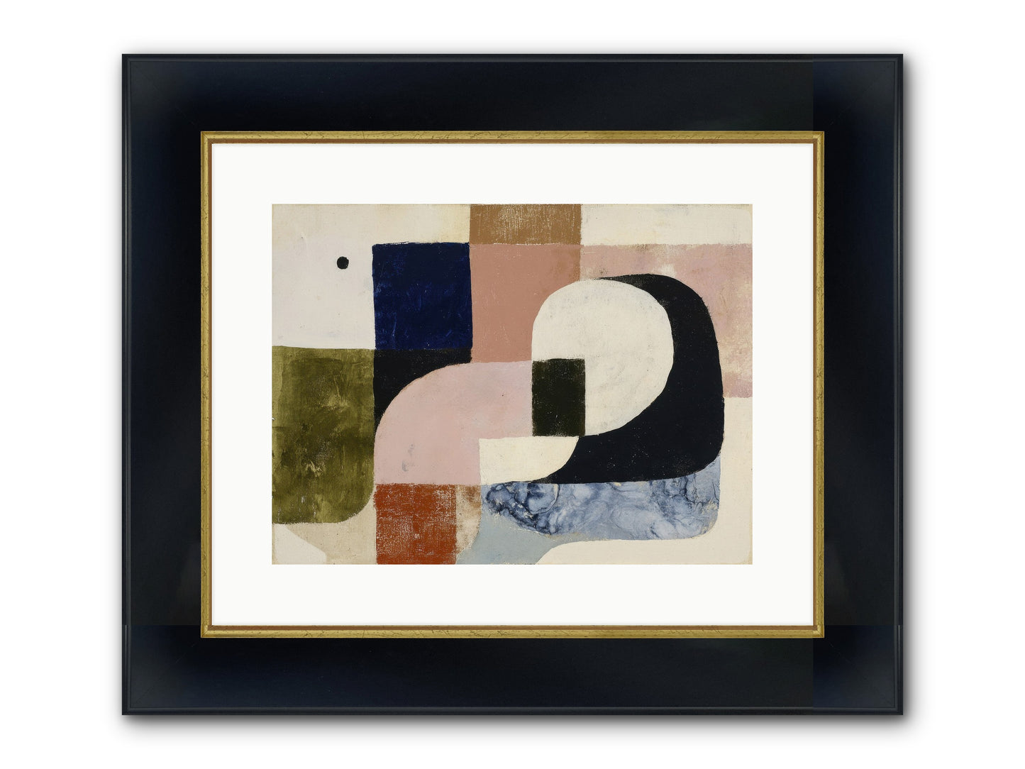 Obsidian Quest No.2 Framed Print - Wide Black w/Gold 16x12