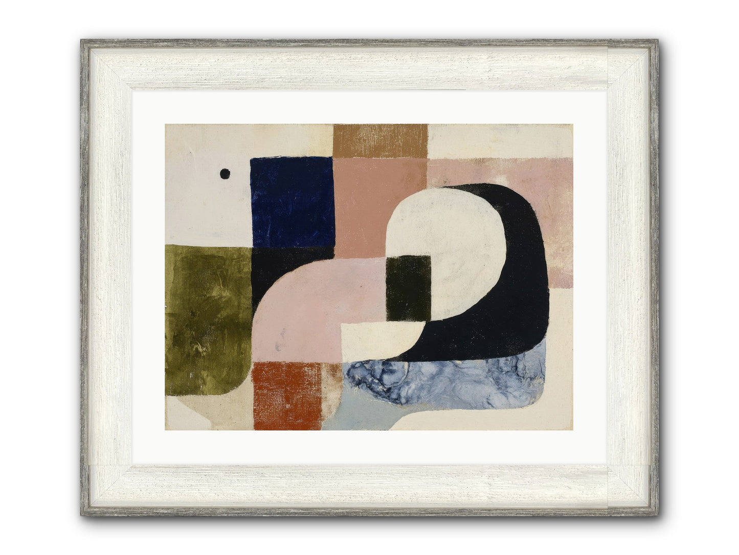 Obsidian Quest No.2 Framed Print - Driftwood White 24x18
