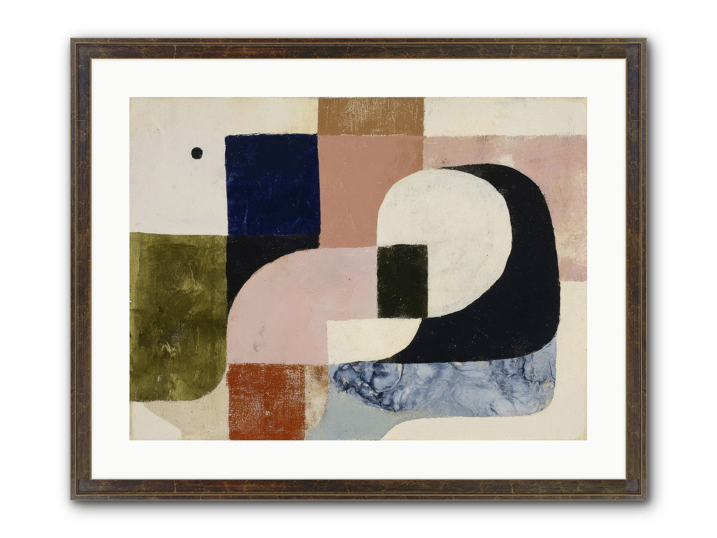 Obsidian Quest No.2 Framed Print - Slimwoods Black/Gold 24x18