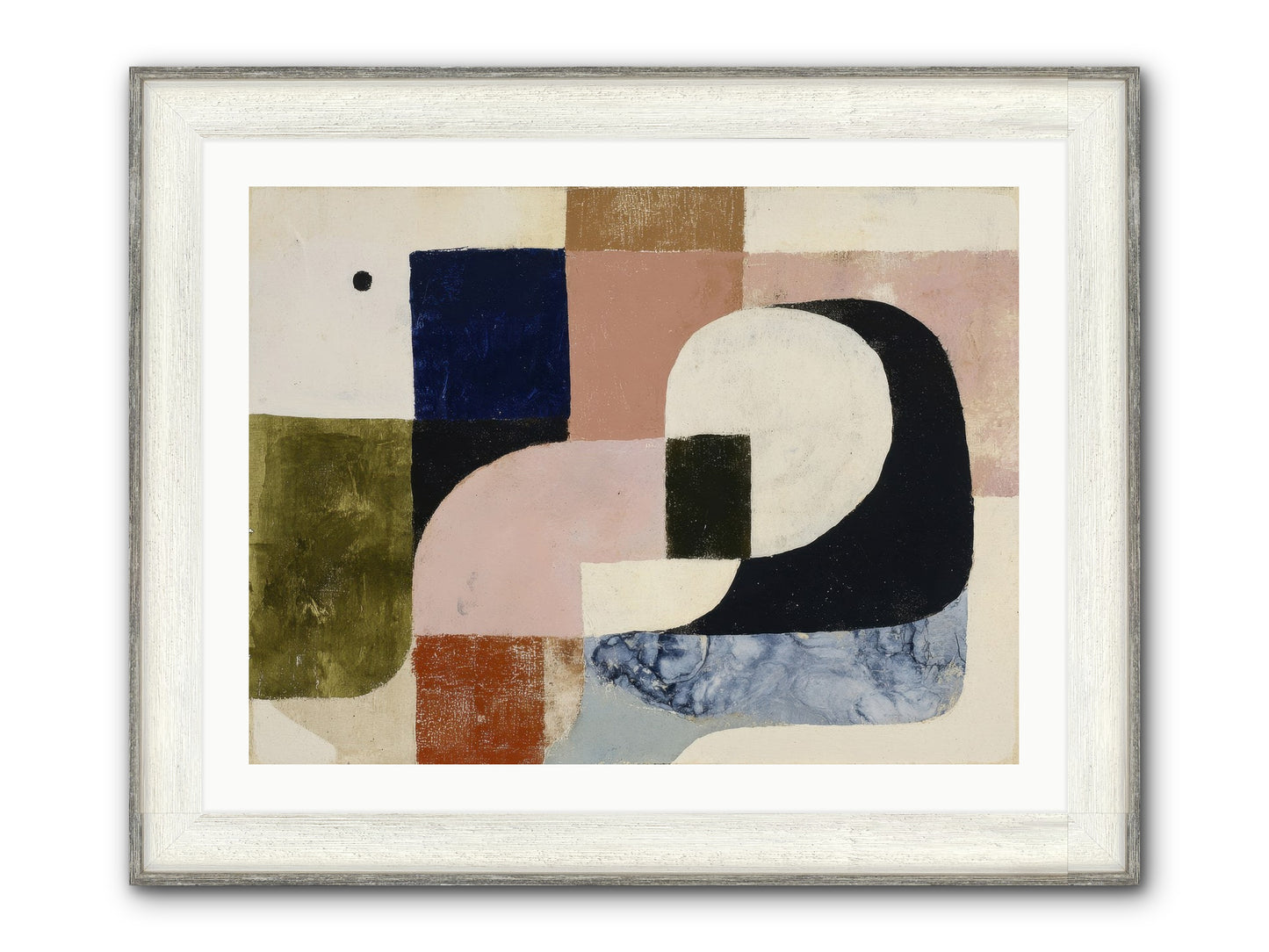 Obsidian Quest No.2 Framed Print - Driftwood White 32x24