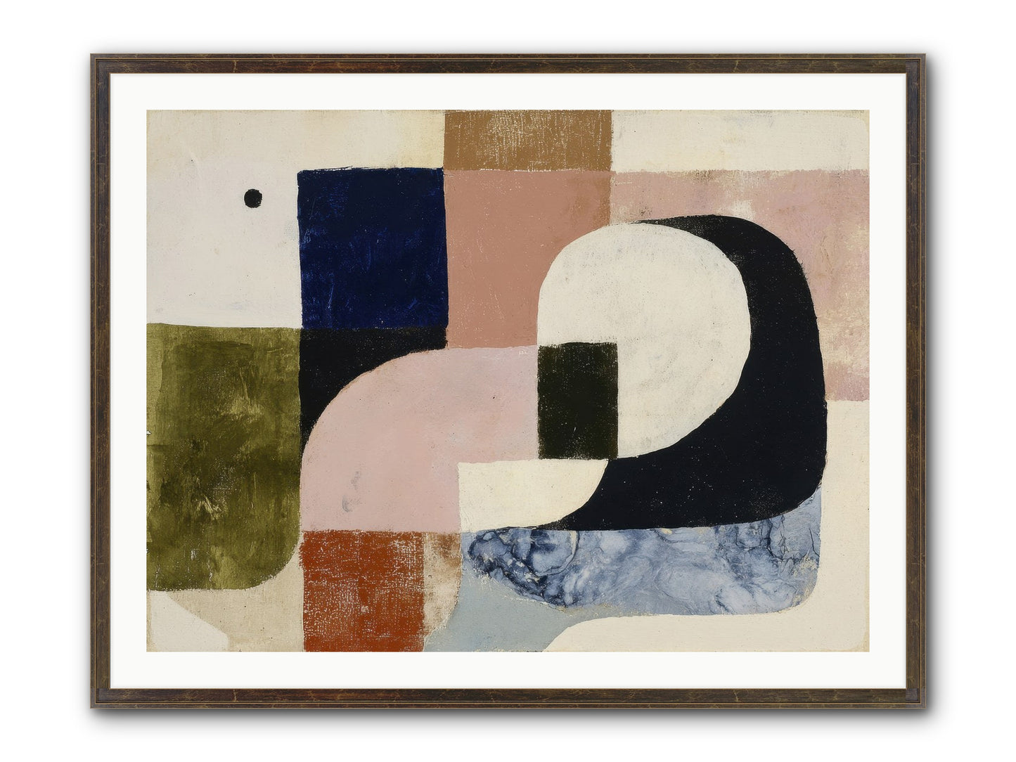 Obsidian Quest No.2 Framed Print - Slimwoods Black/Gold 40x30