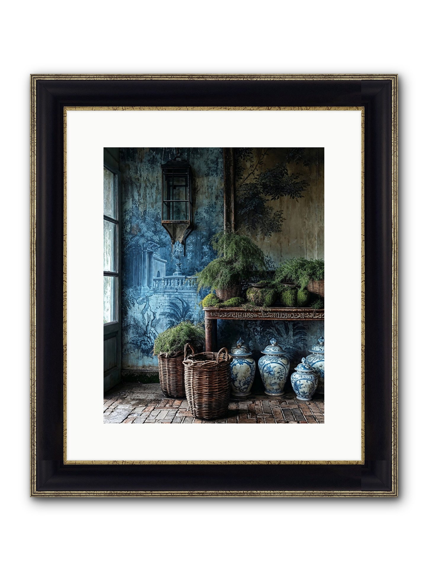 Obsolete Framed Print - Black & Gold 12x15