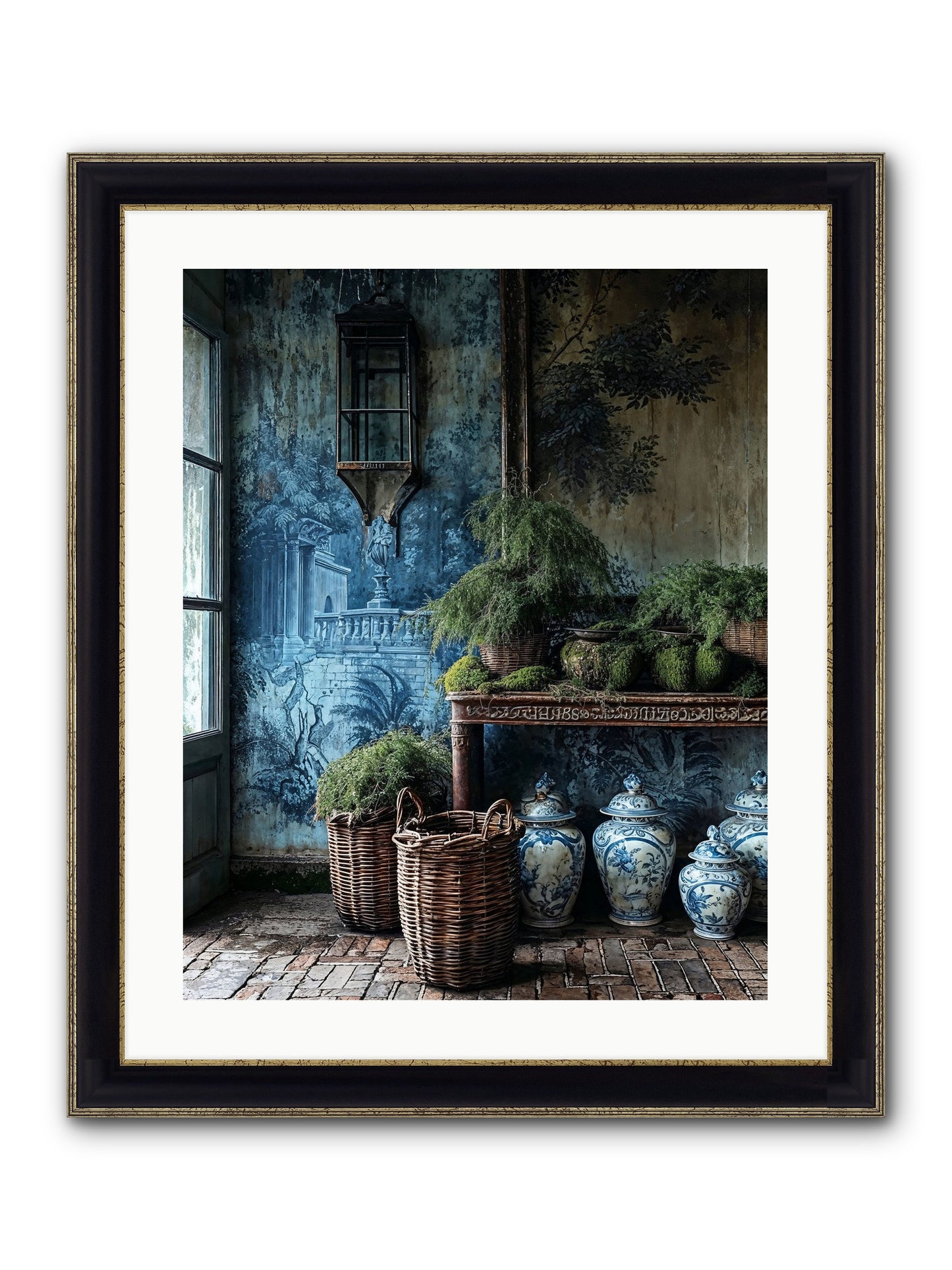 Obsolete Framed Print - Black & Gold 20x25