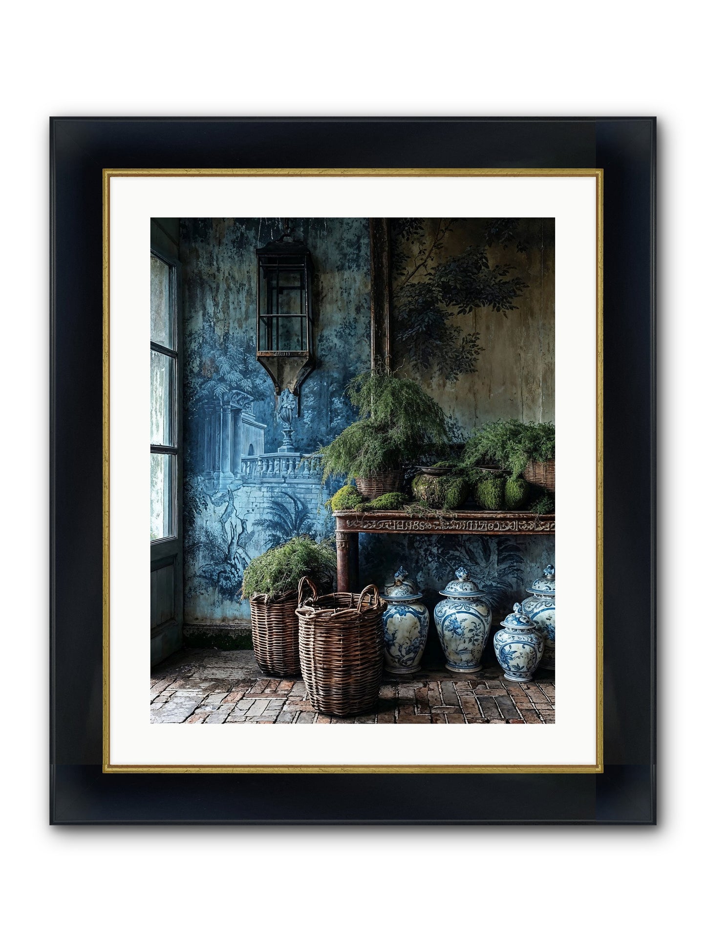 Obsolete Framed Print - Wide Black w/Gold 20x25