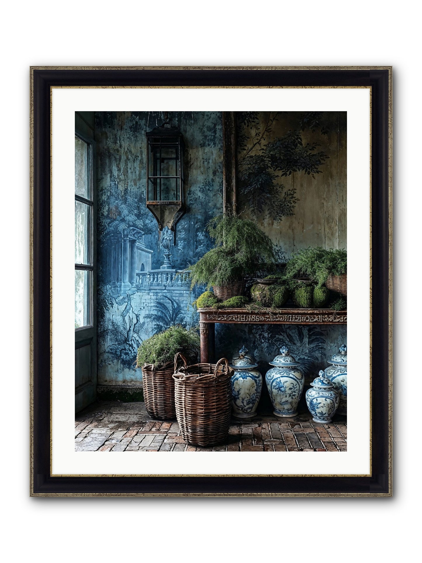 Obsolete Framed Print - Black & Gold 24x30