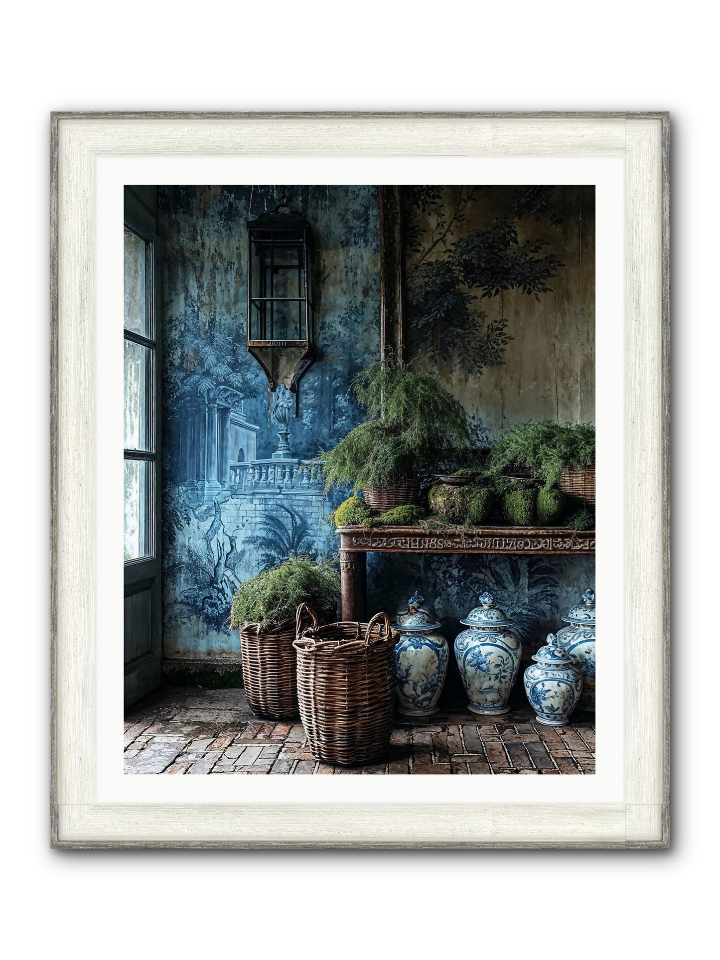Obsolete Framed Print - Driftwood White 32x40