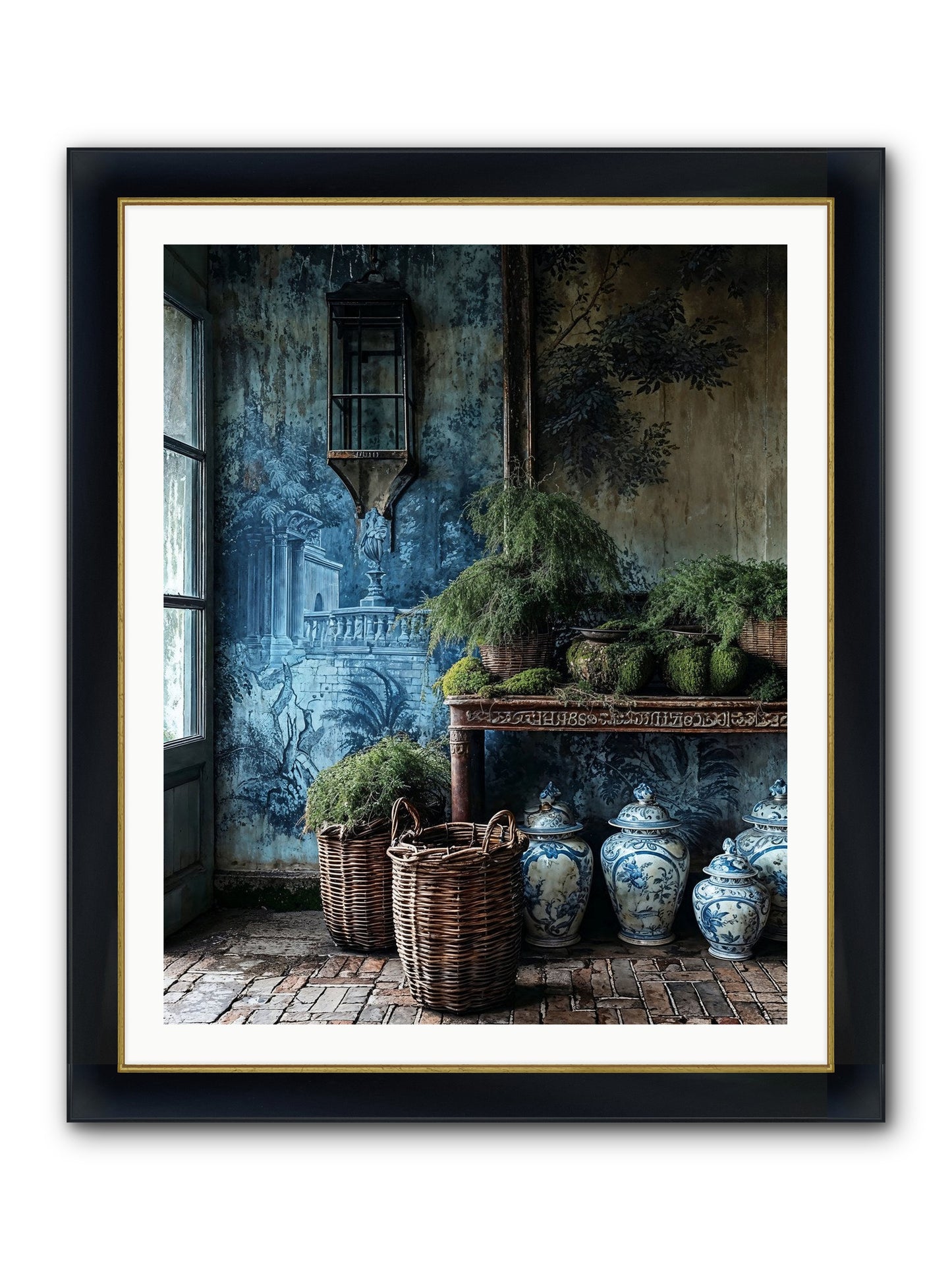 Obsolete Framed Print - Wide Black w/Gold 32x40