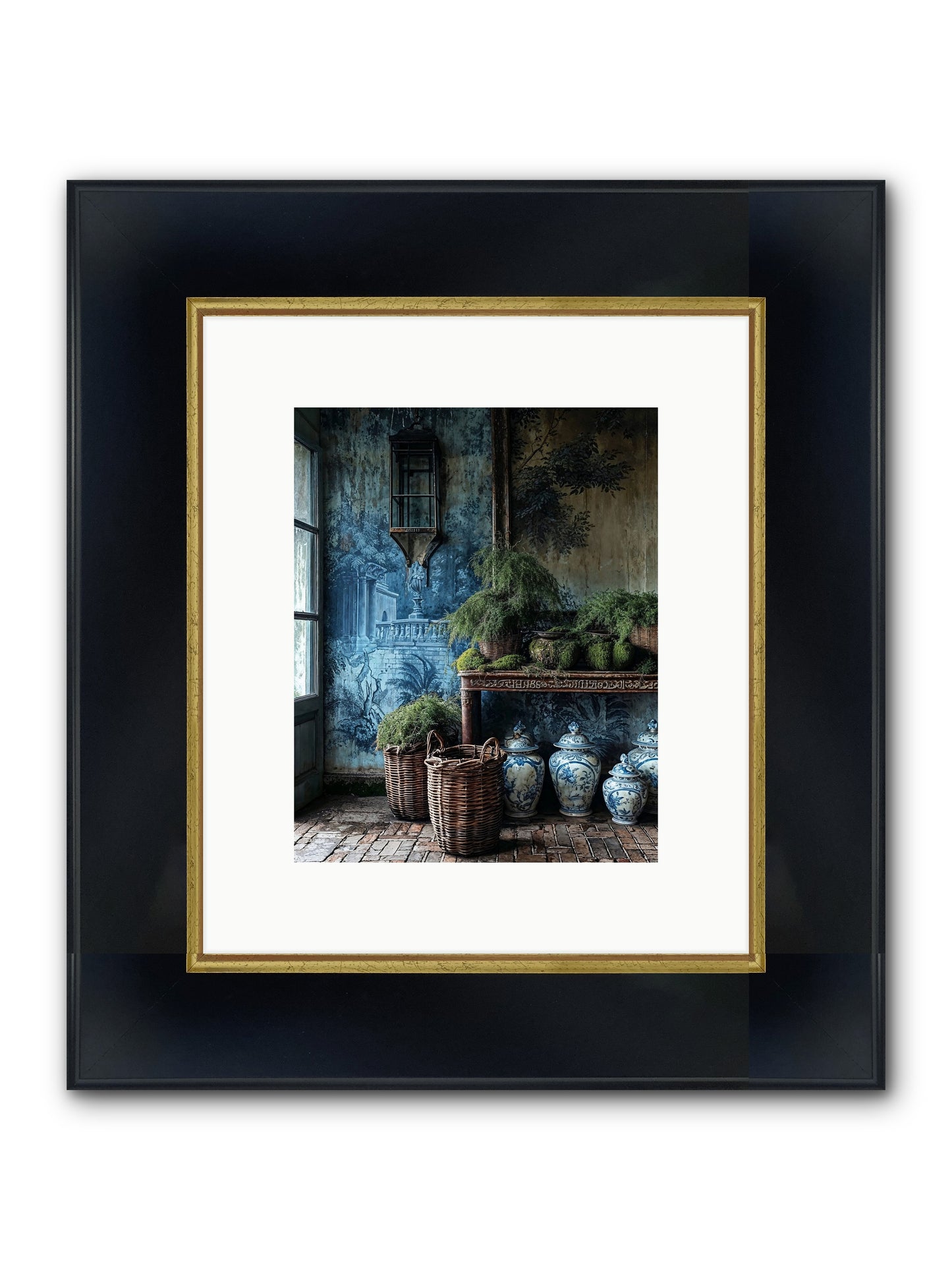 Obsolete Framed Print - Wide Black w/Gold 8x10