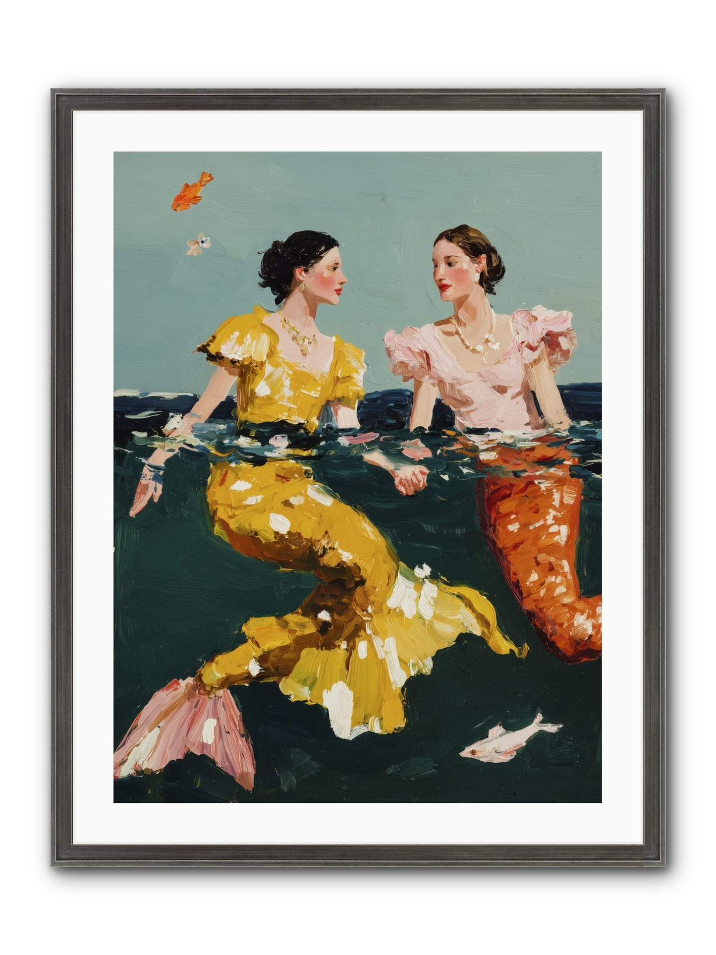 Ocean Daughters Framed Print - Slimwoods Black/Silver 24x32