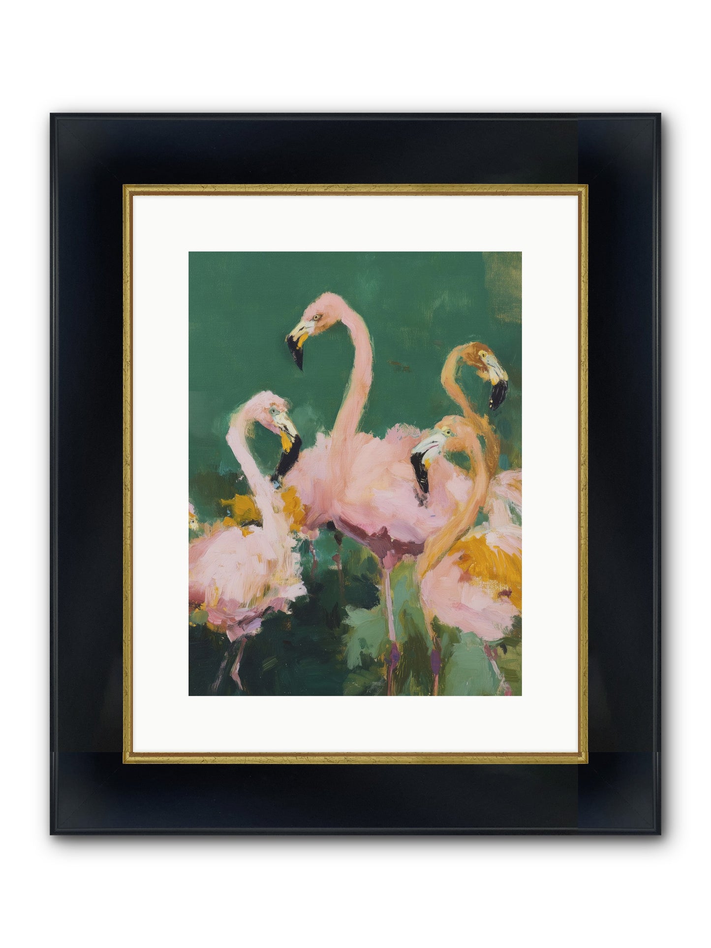 Ocean Meets Sky Framed Print - Wide Black w/Gold 12x16
