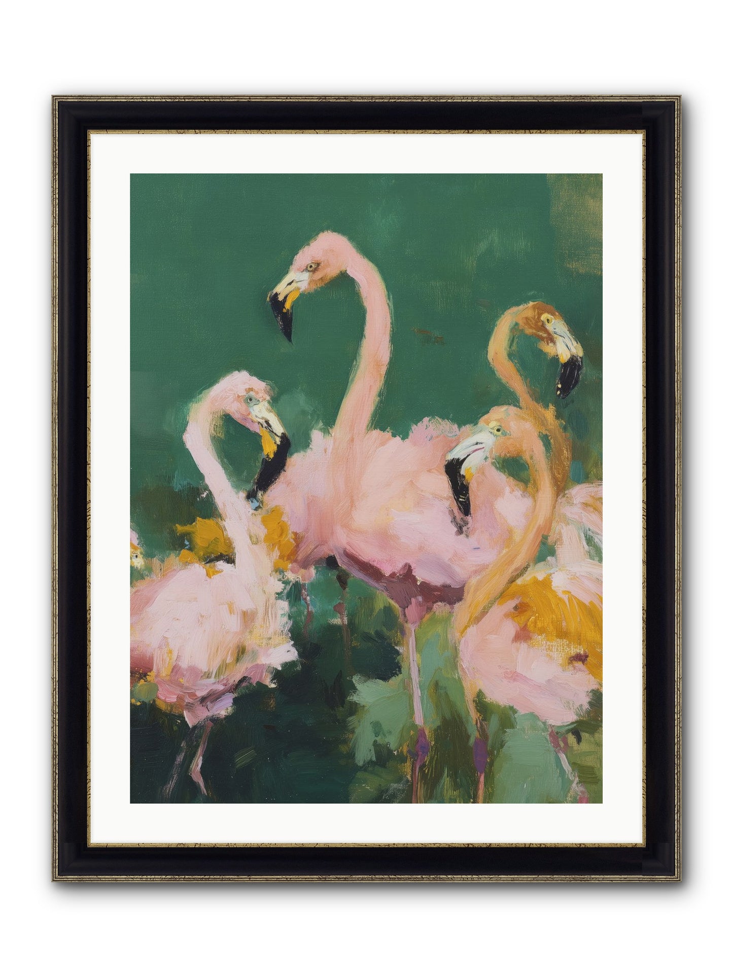 Ocean Meets Sky Framed Print - Black & Gold 24x32